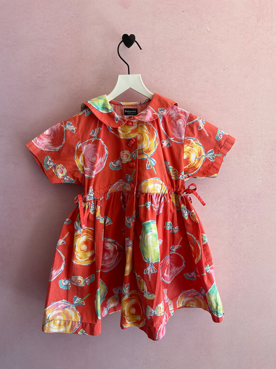 vintage catimini Candy Coral Dress / 2-3 Years