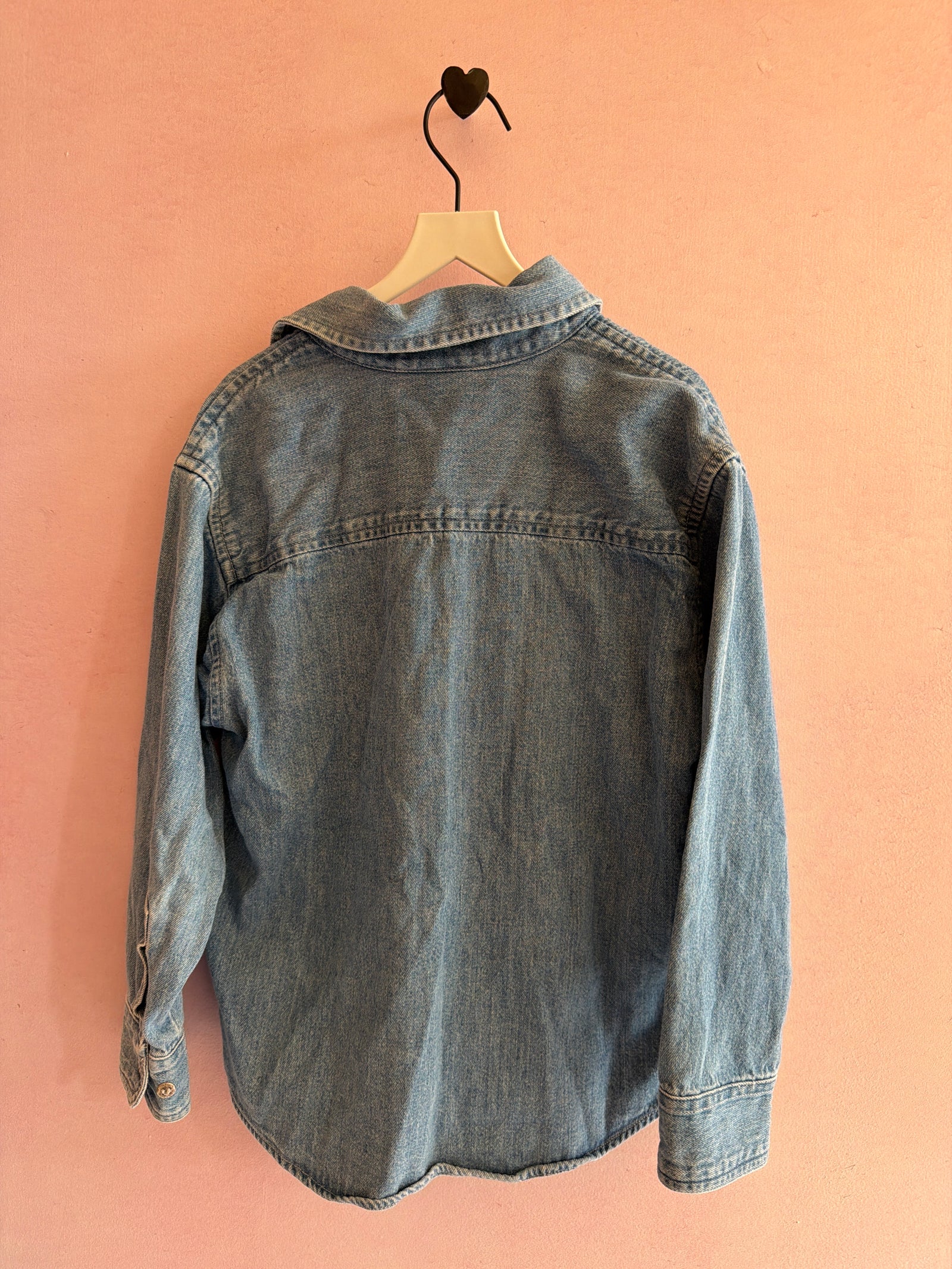 vintage 80s Oshkosh Chambray Shirt / 7-8 Years