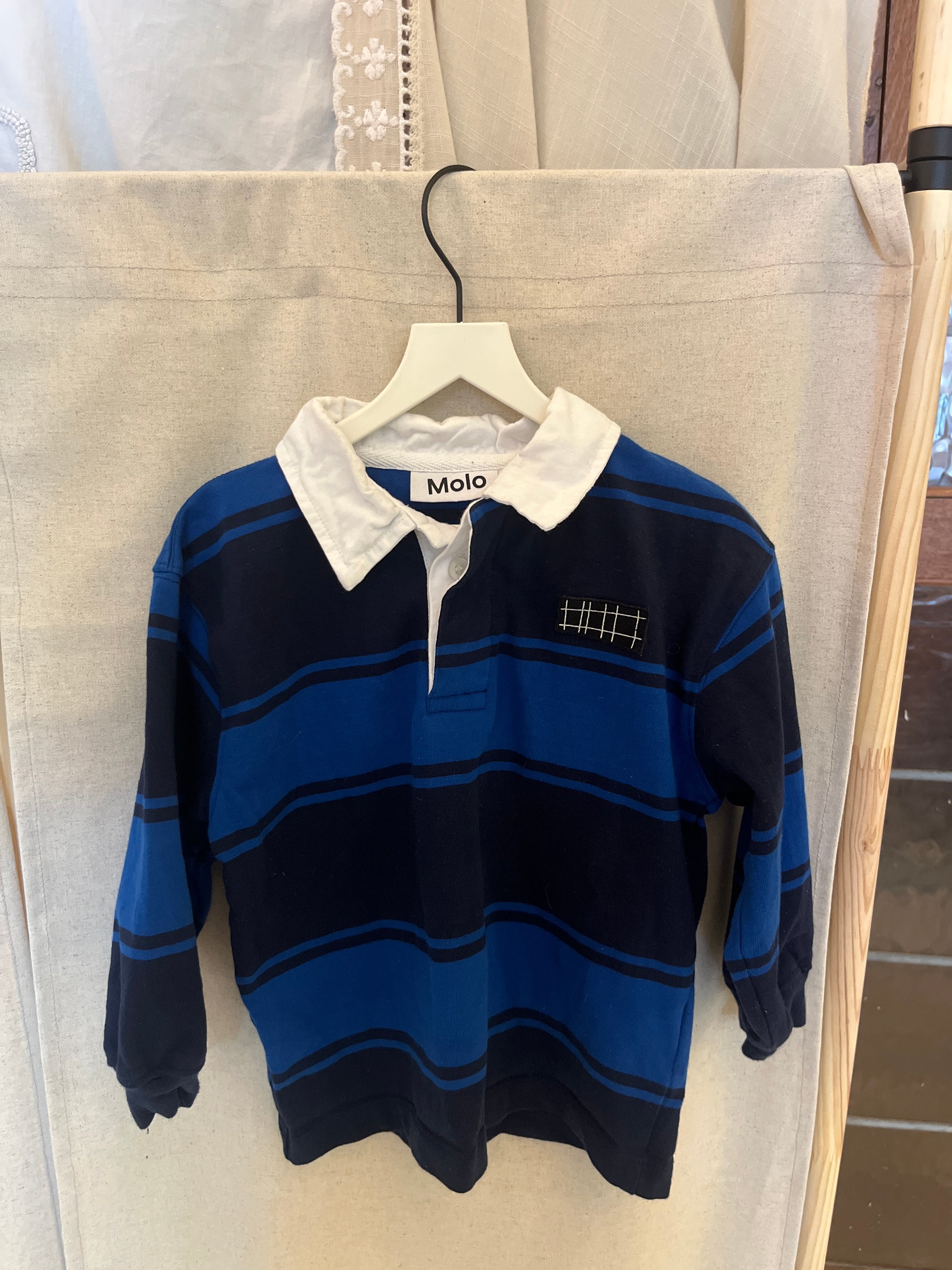 Molo Blue White collar Sweater / 9