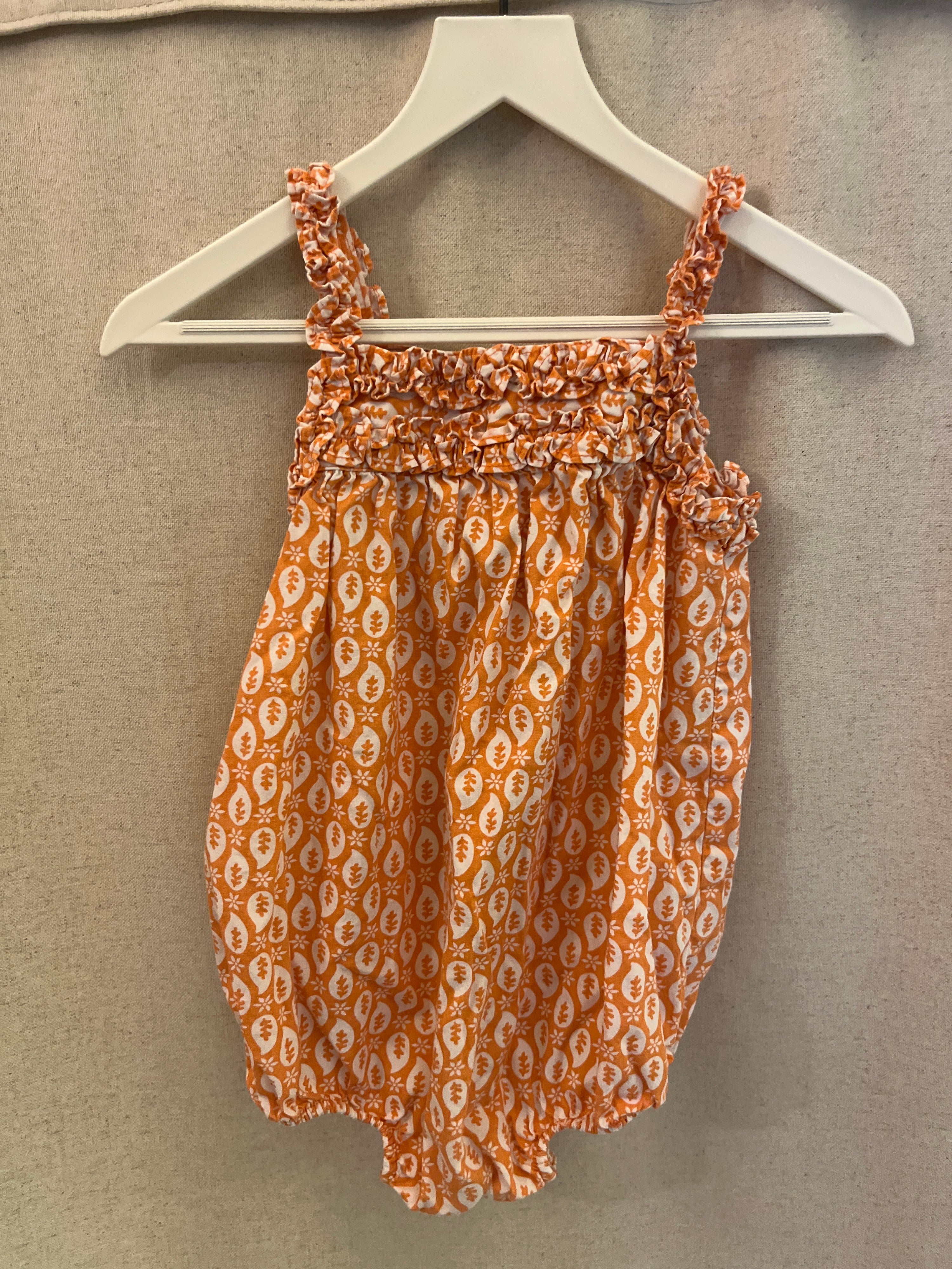 Old Navy Orange and White Pants / 12-18 months