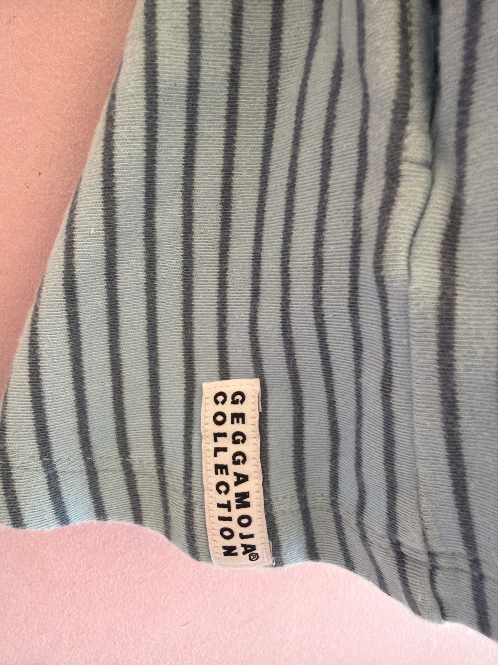 Petal blue with stripes Dress / 9-12 months (EU 74-80)
