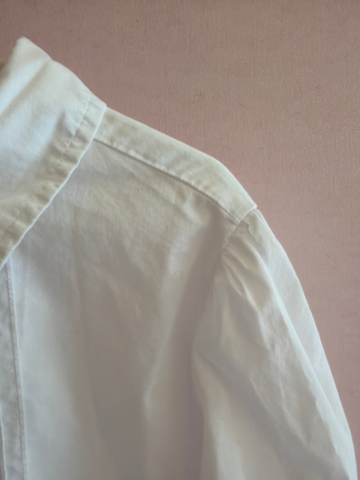 The Children's Place White Button Down Puff Sleeve Blouse / 6-7 Years