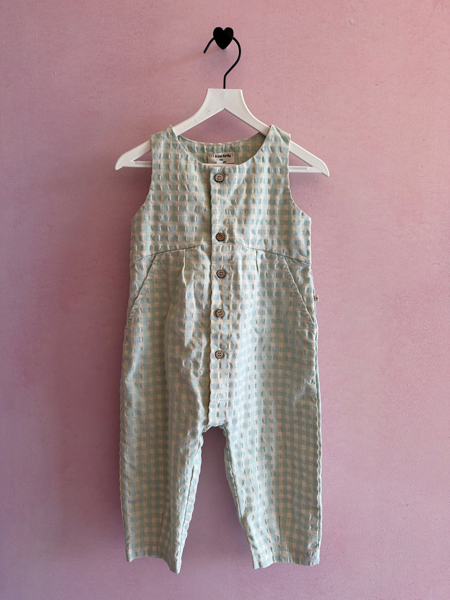 1 + in the Family Sleeveless, button up Romper / 18 months