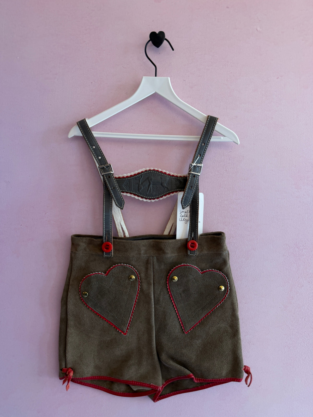 vintage Heart Lederhosen / Youth Small