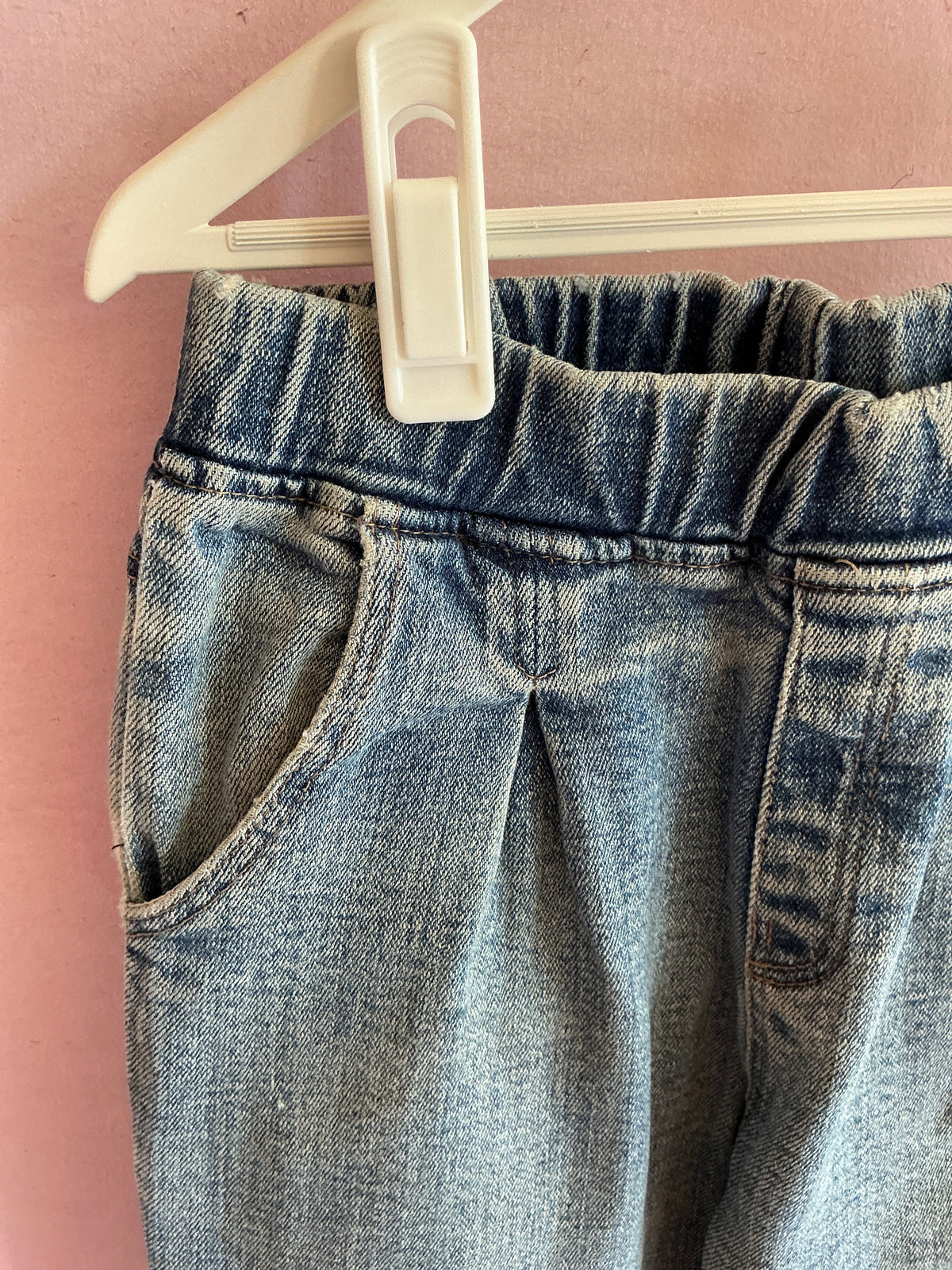 Cream BBang Korea medium wash stretch Jeans / 3