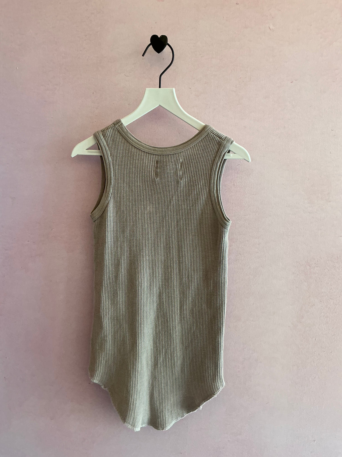 Rudy Jude Taupe Thermal Waffle Tank / Youth Medium
