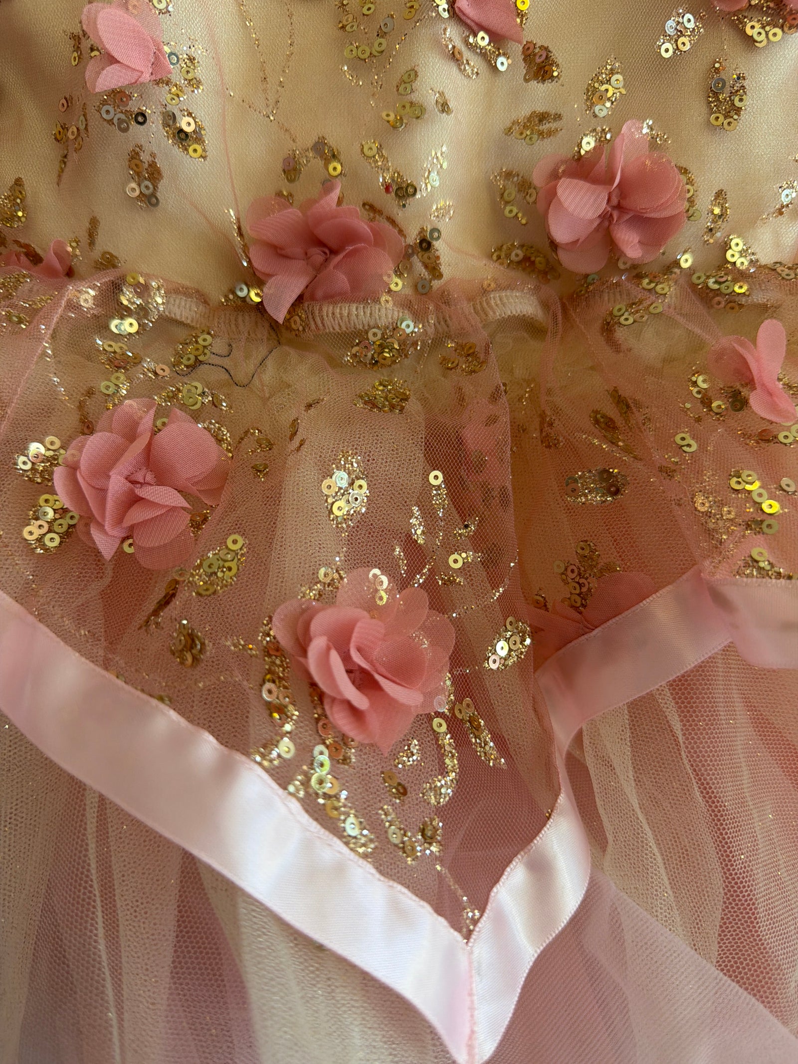 Weissman Girls Floral Ballet Tutu Dress Leotard / Children’s Medium