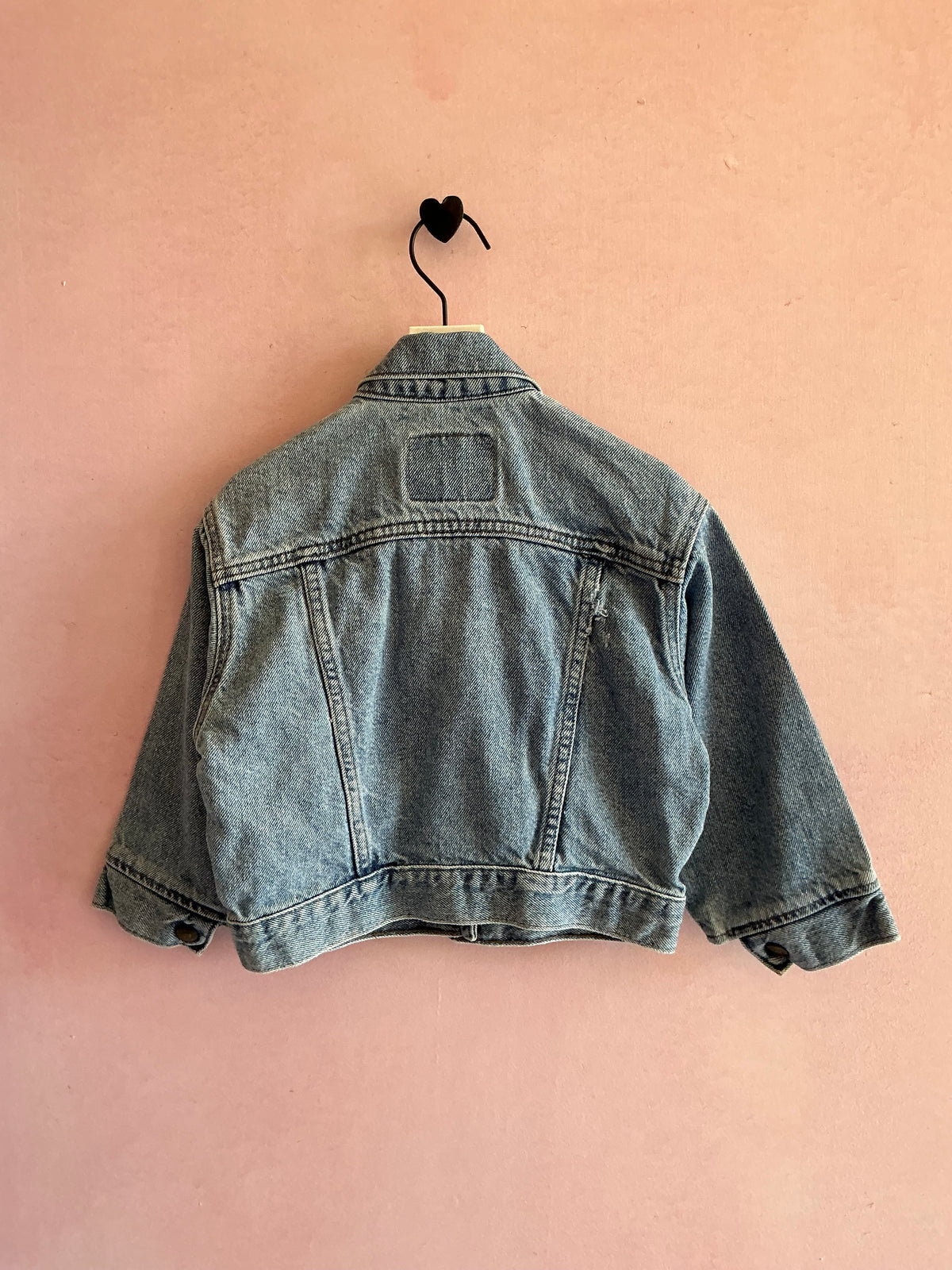 Vintage Levi's Orange Tab Distressed Denim Trucker Jacket - 4T