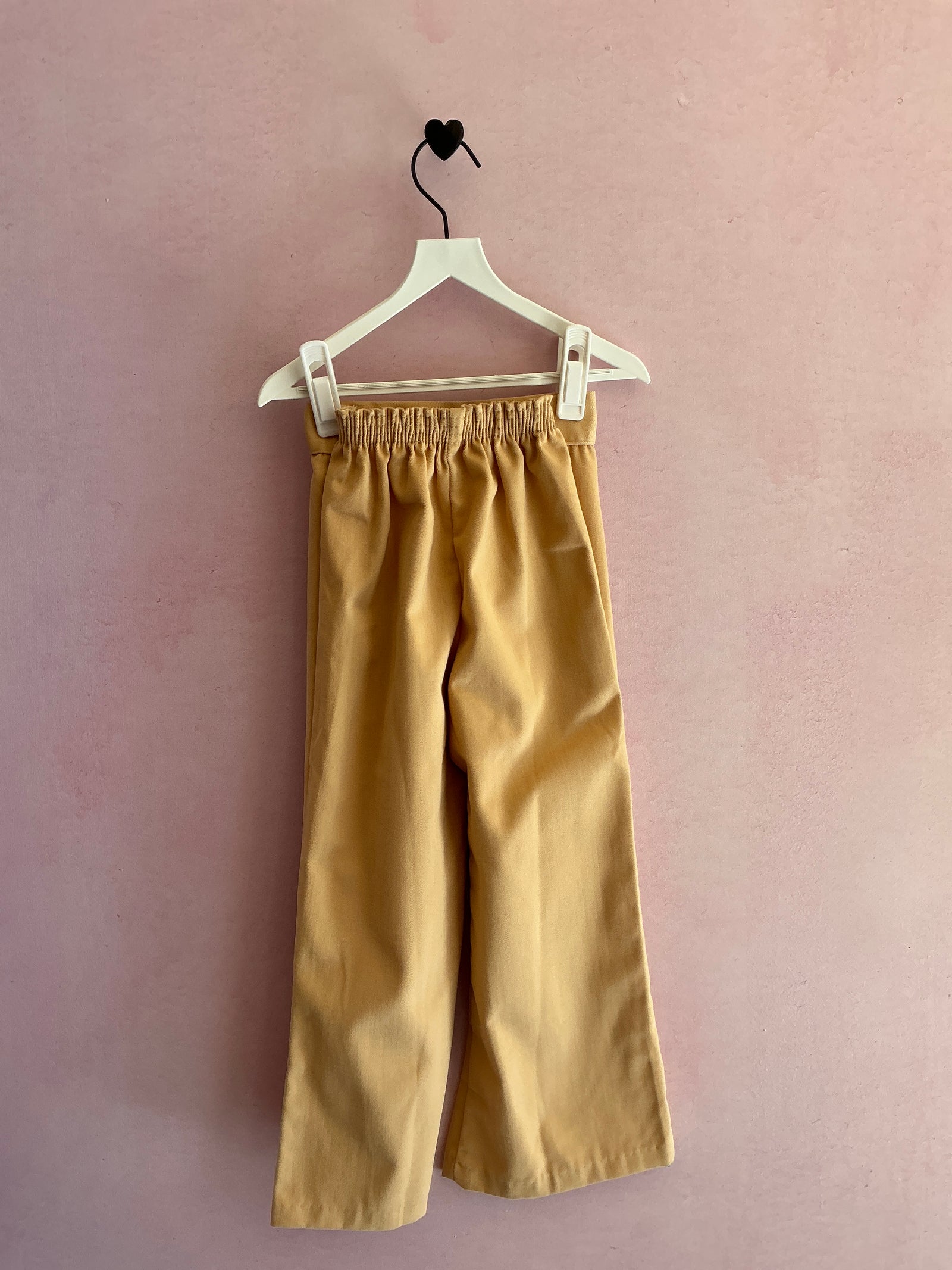 vintage high waist flare embroidery Pants / 5-6 (blend)