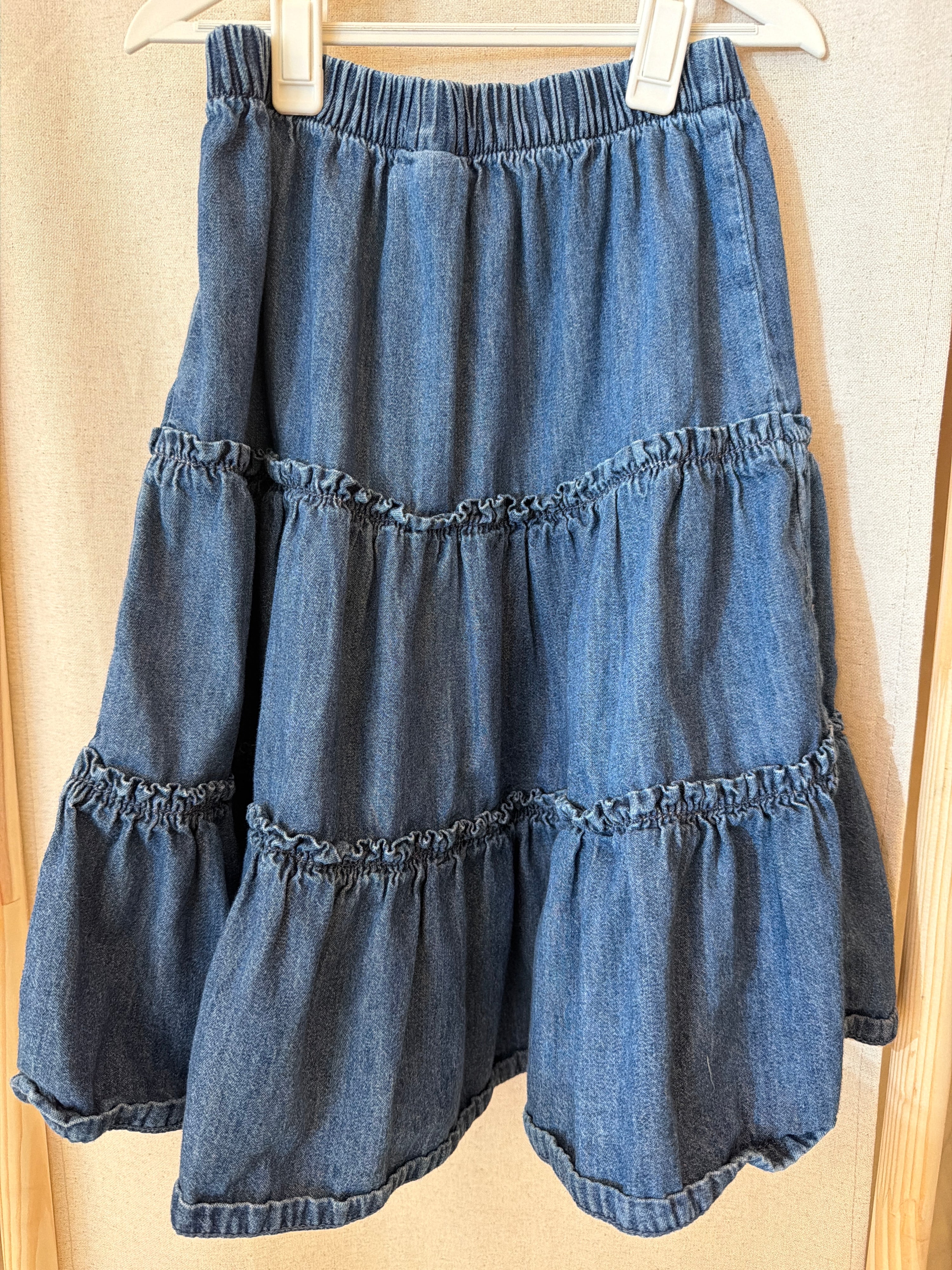 gap Chambray Ruffle Skirt / 6