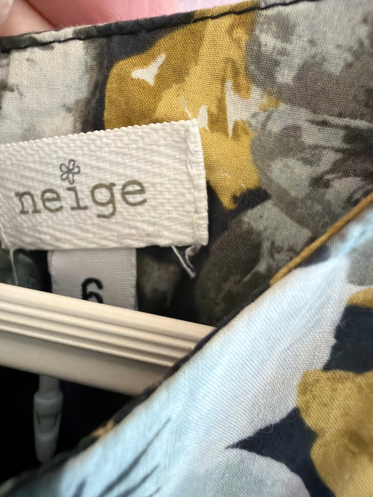 Neige Gray and Gold Empire Dress / 6