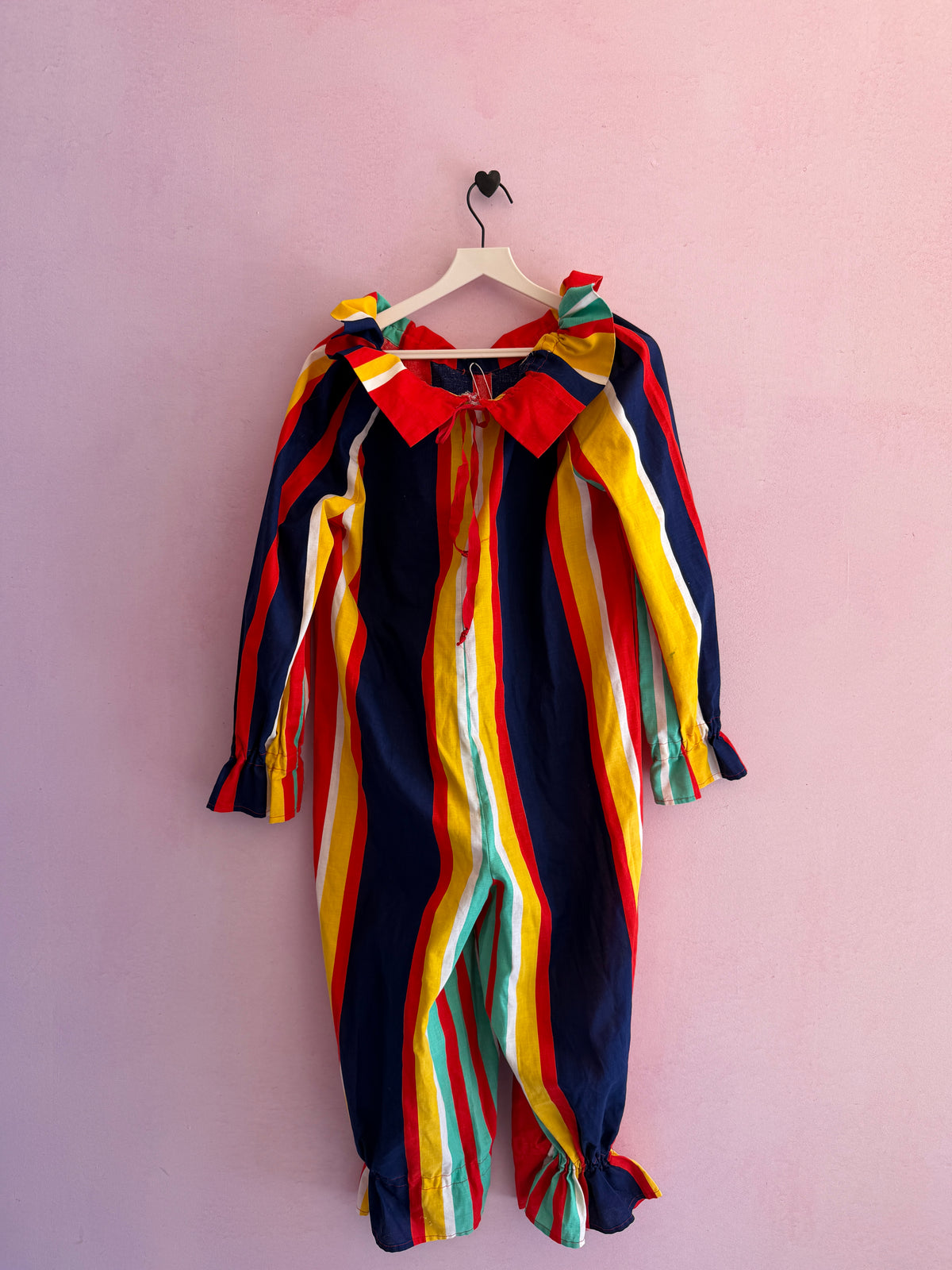 Kids Handmade Vintage Clown Costume / M