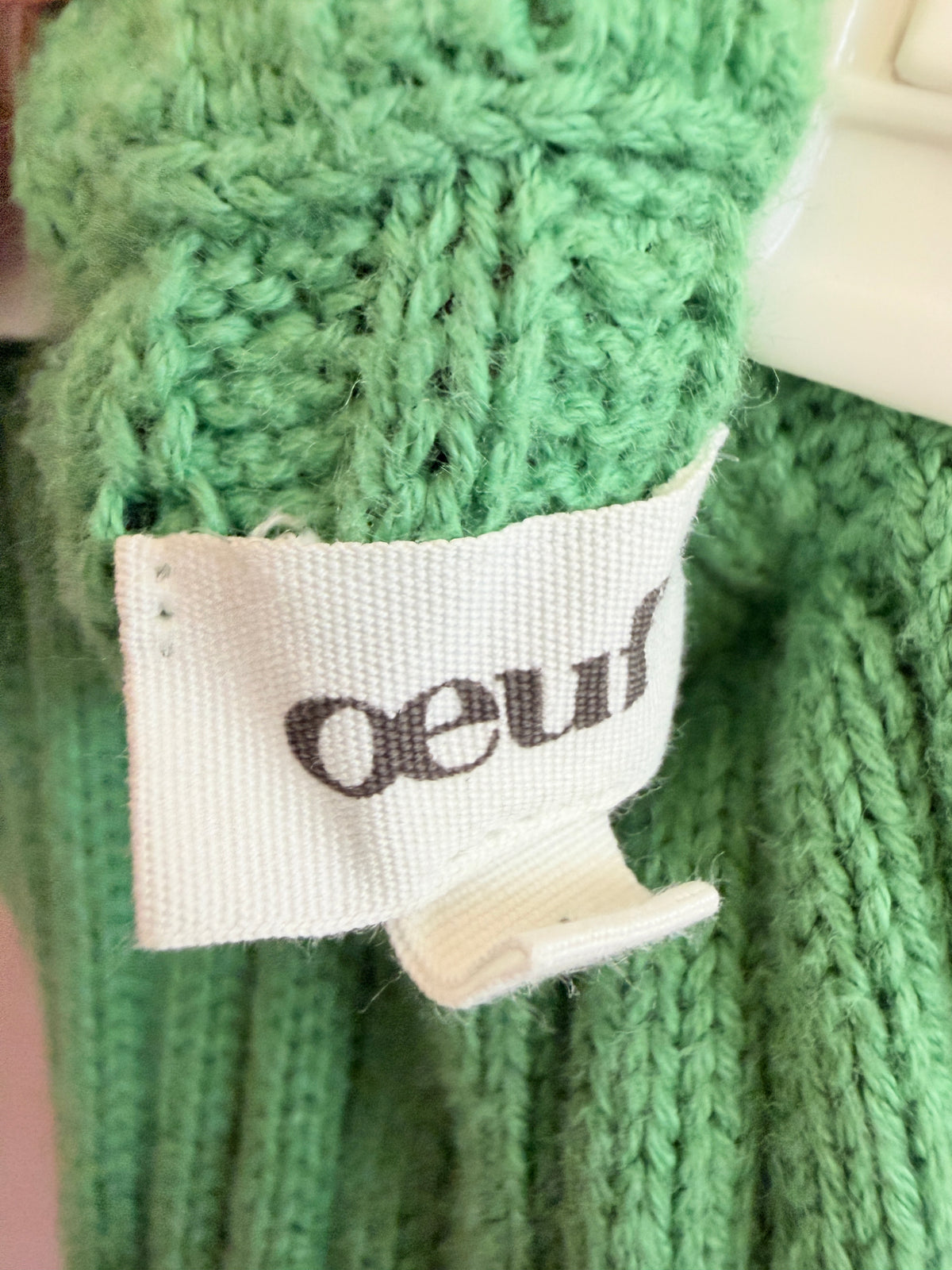 Oeuf Green Knit Pants / 0-6 months