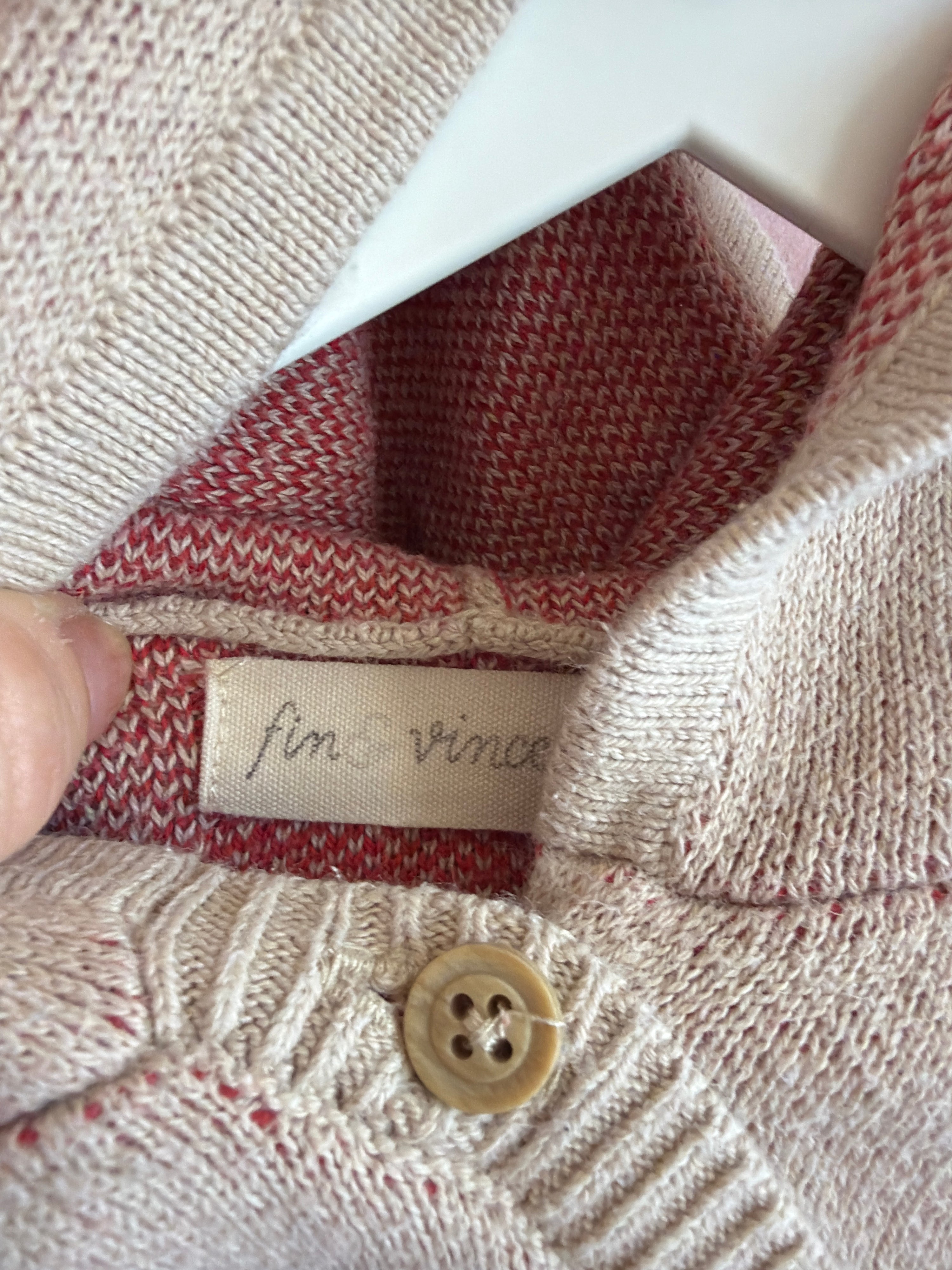 fin & vince Mushroom Hooded Cardigan / 18-24 months