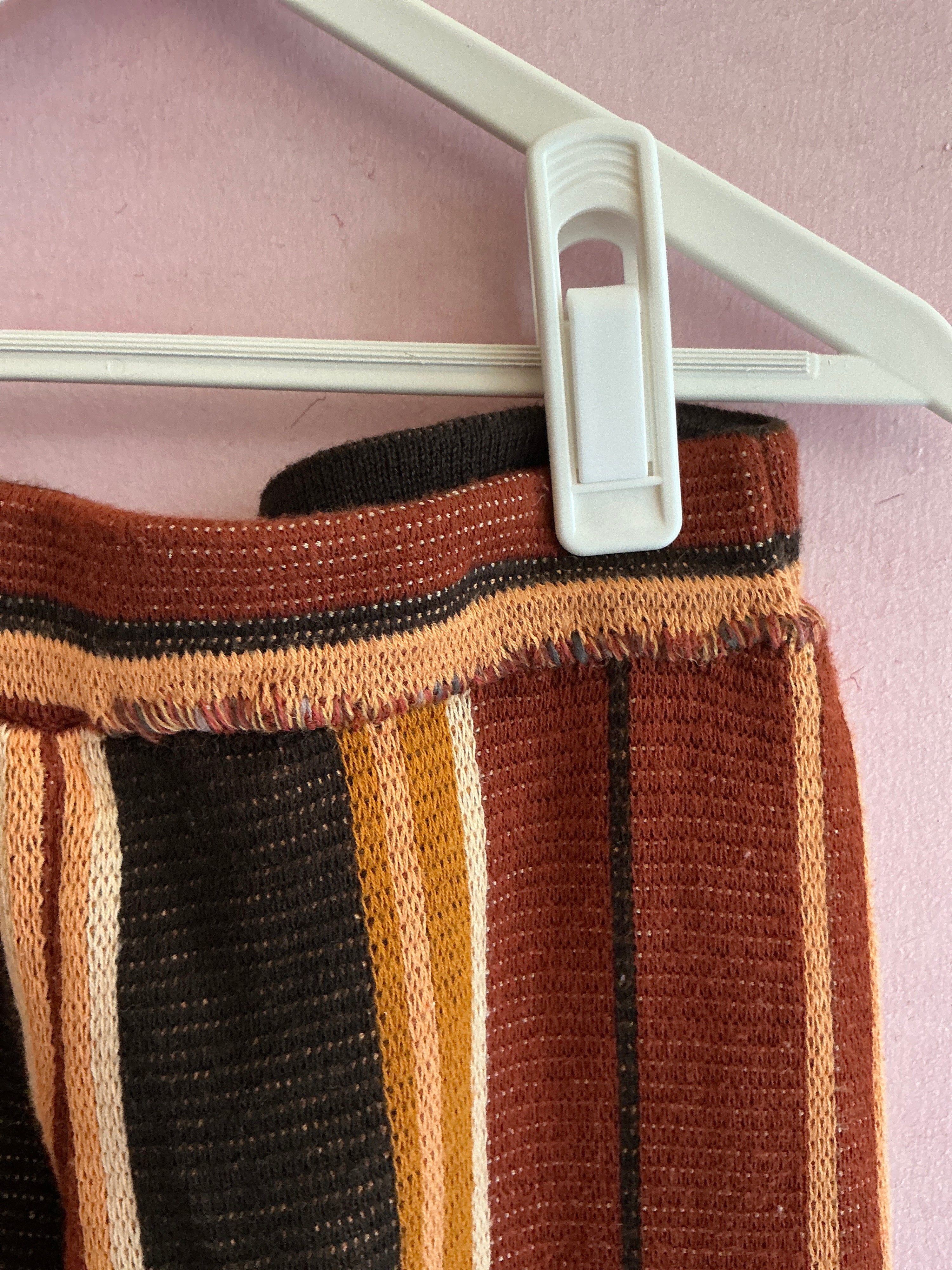 Misha & Puff Brown Orange Stripe Pants / 3-4