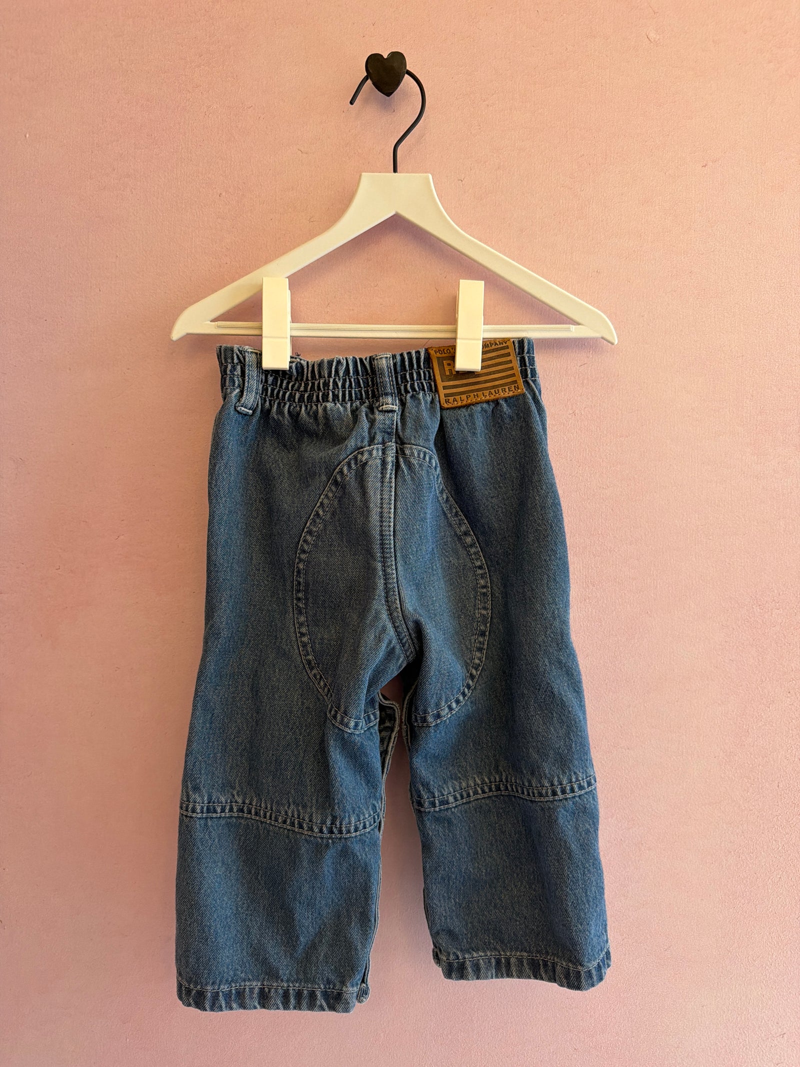 Polo Jeans Co. Ralph Lauren Jeans with Knee Patches / 12-18 months