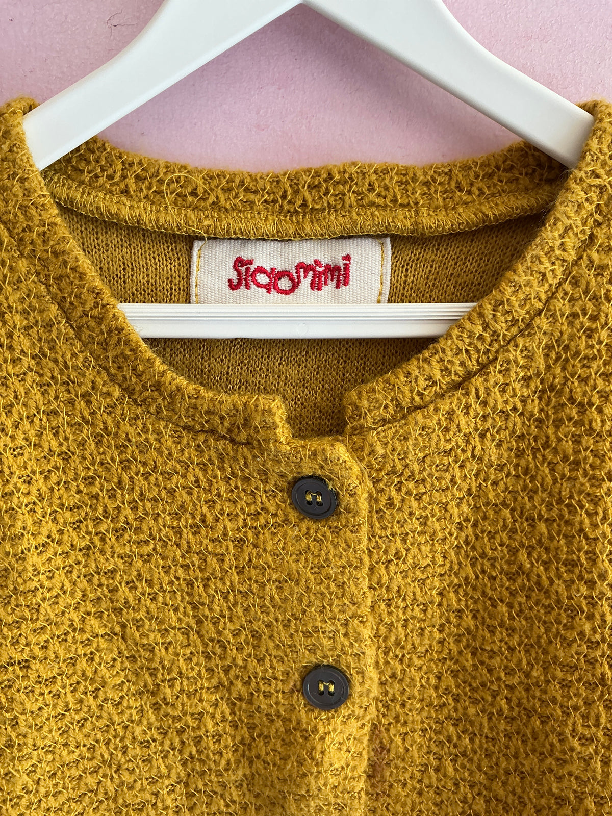 siaomimi Mustard Cardigan Sweater / 3T