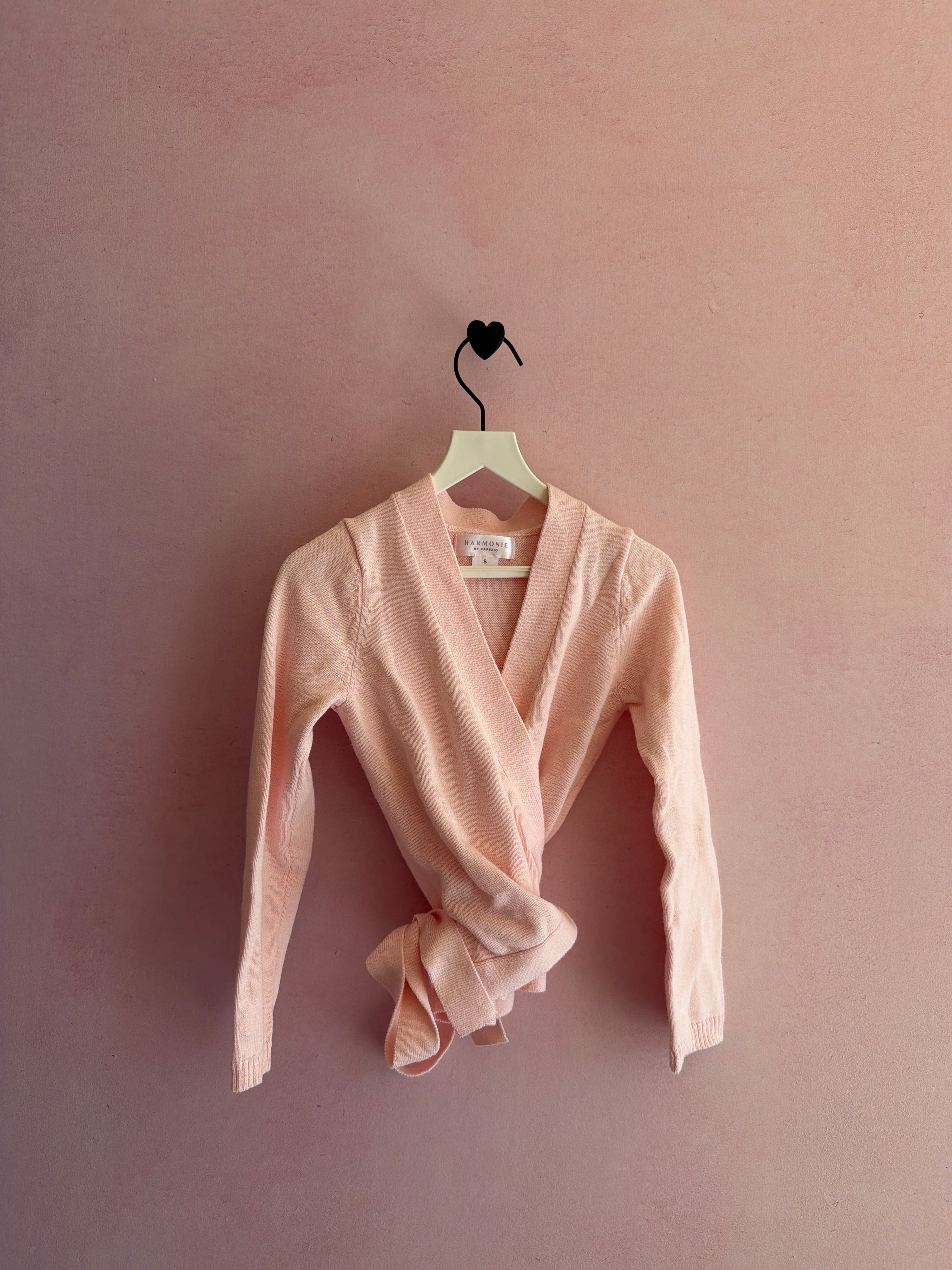 Harmonie by Capezio Pink Wrap Ballet Sweater / S