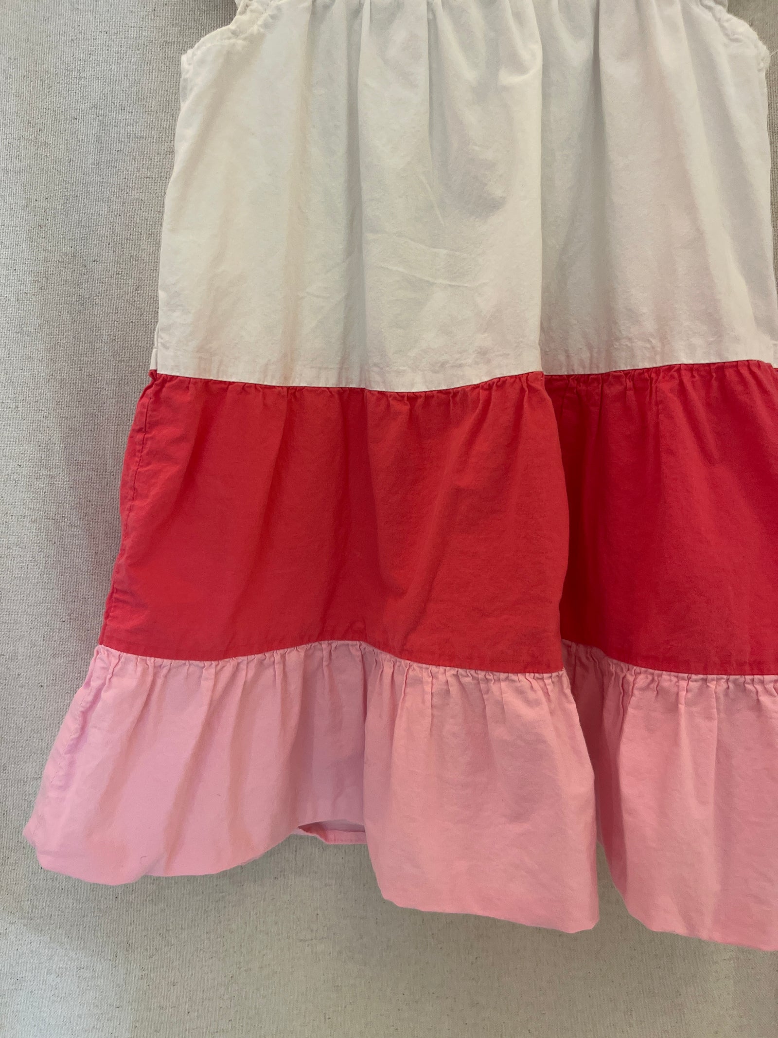 Color Block White, Pink Dress / 3T