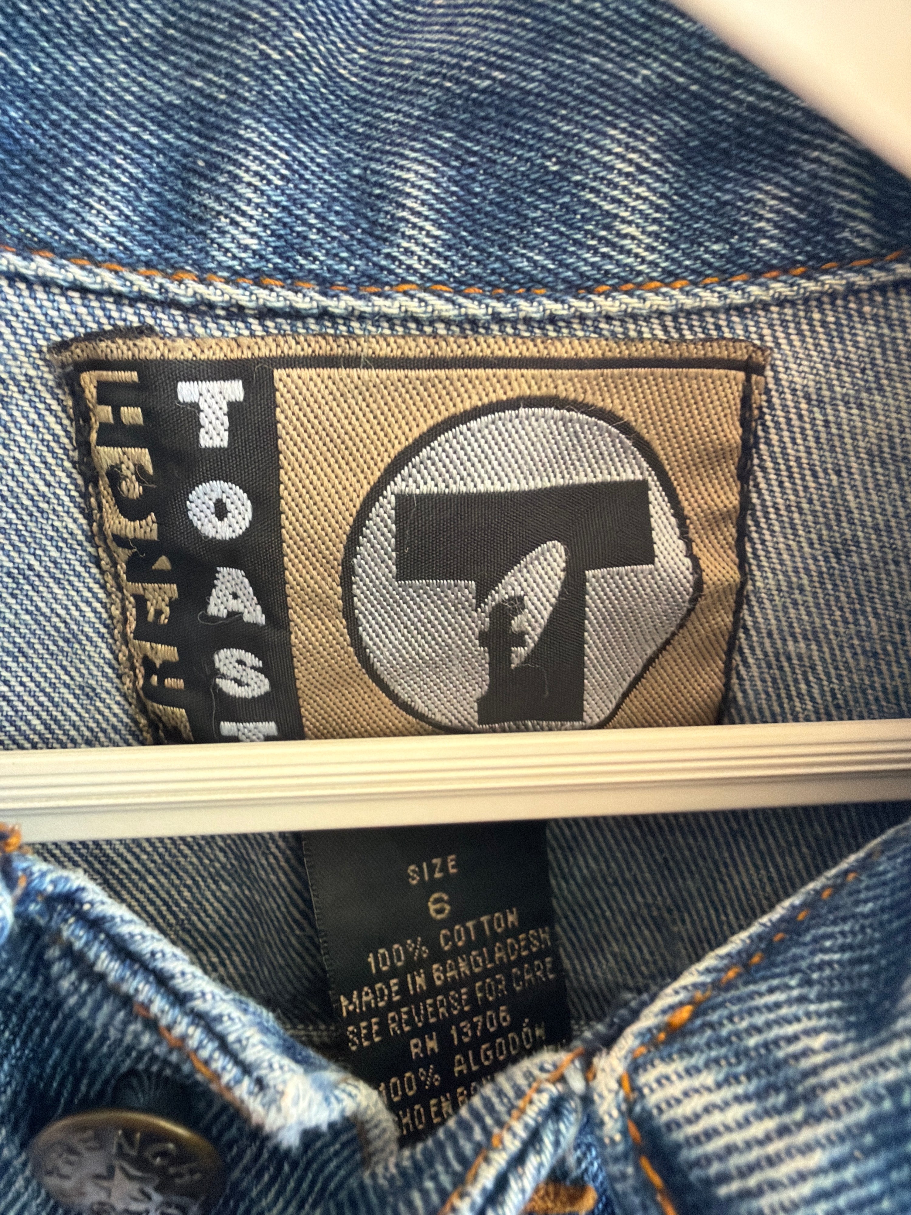vintage 90s French Toast Denim Jacket / 6