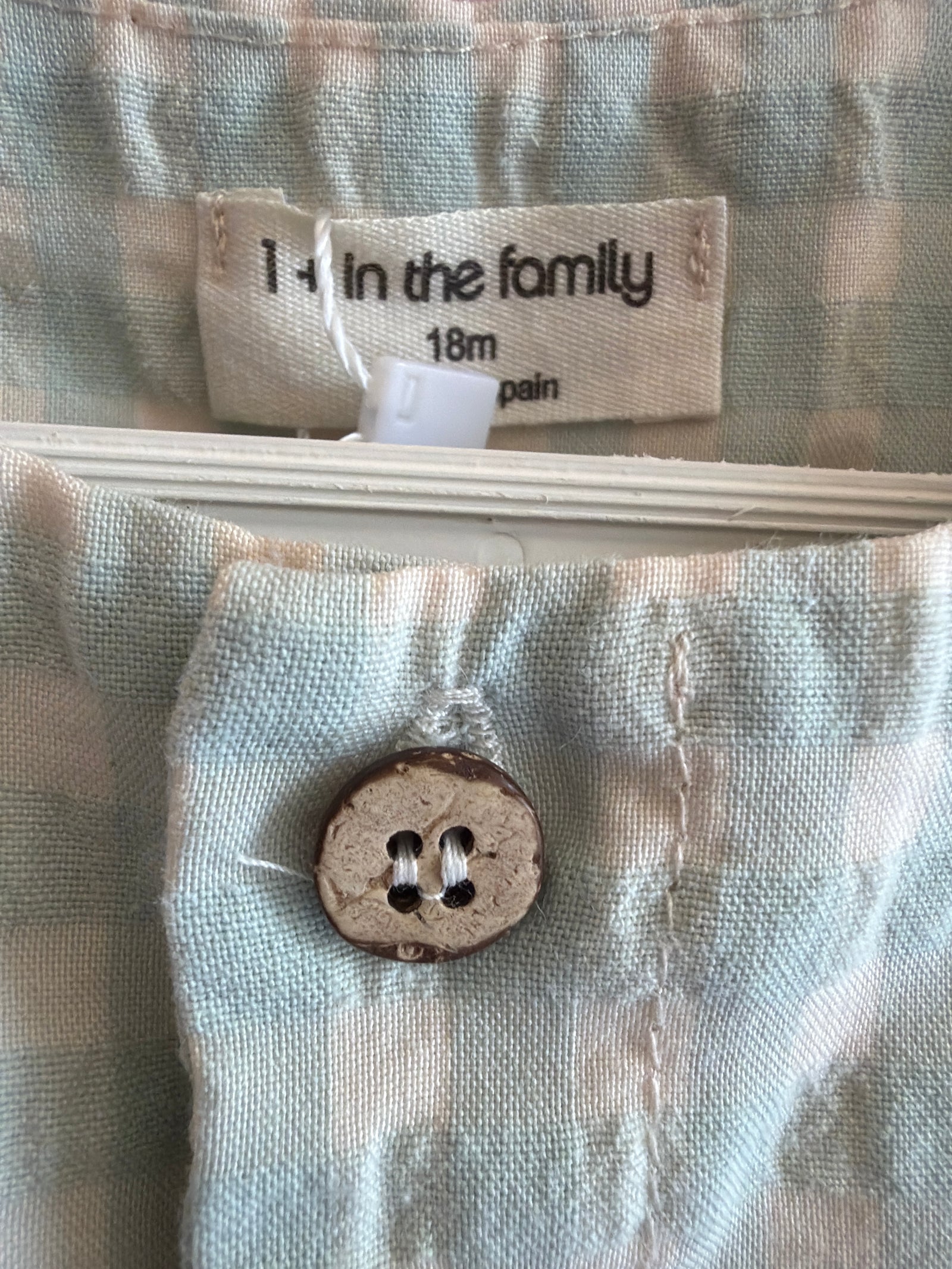 1 + in the Family Sleeveless, button up Romper / 18 months