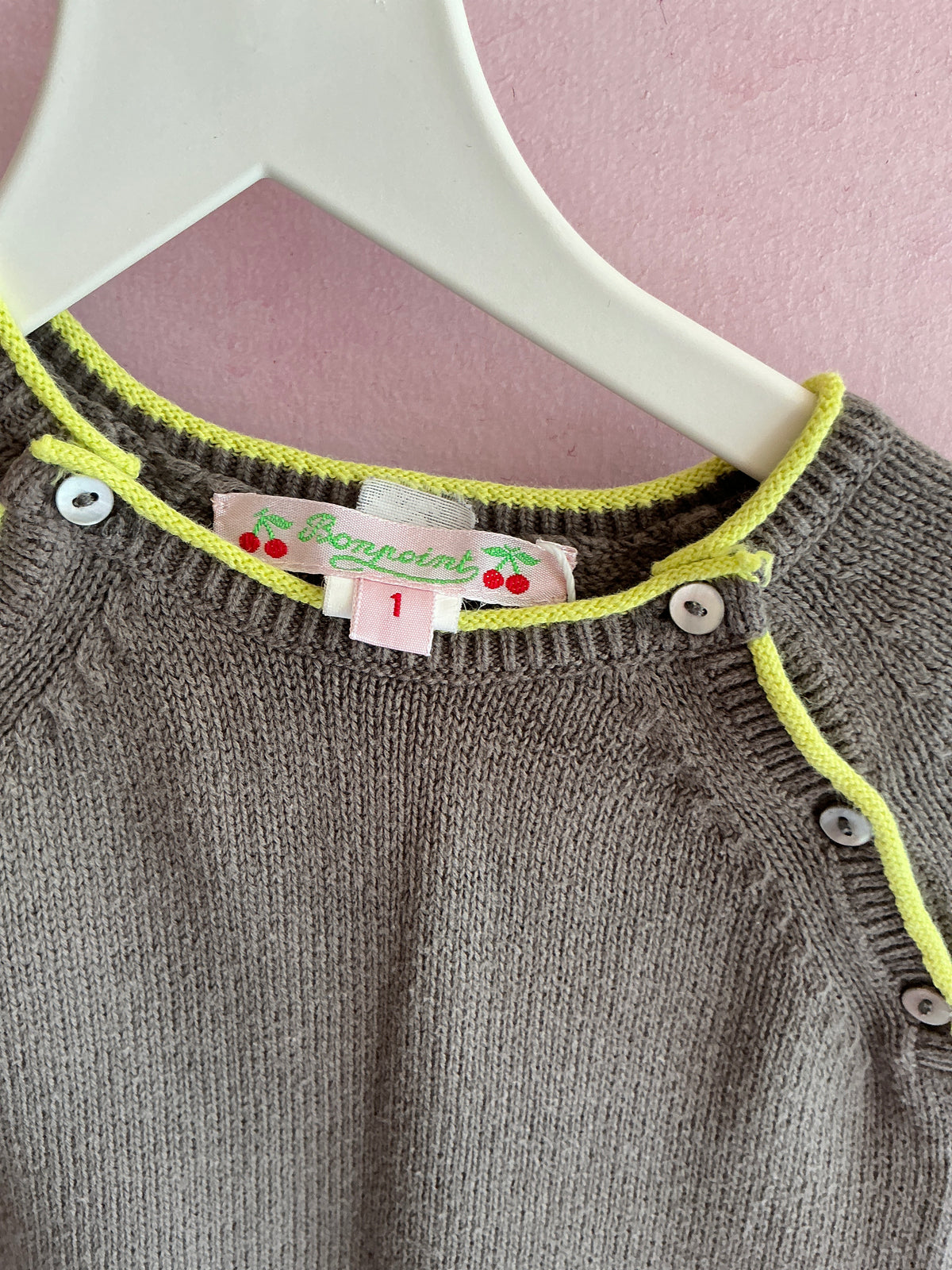 bonpoint Gray Romper / 1