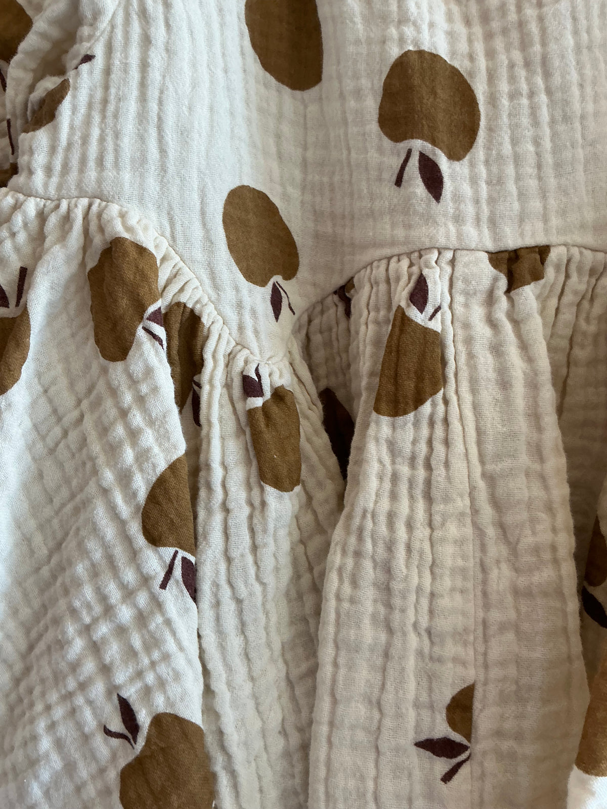 Rylee & Cru block print apples Dress / 2-3 Years