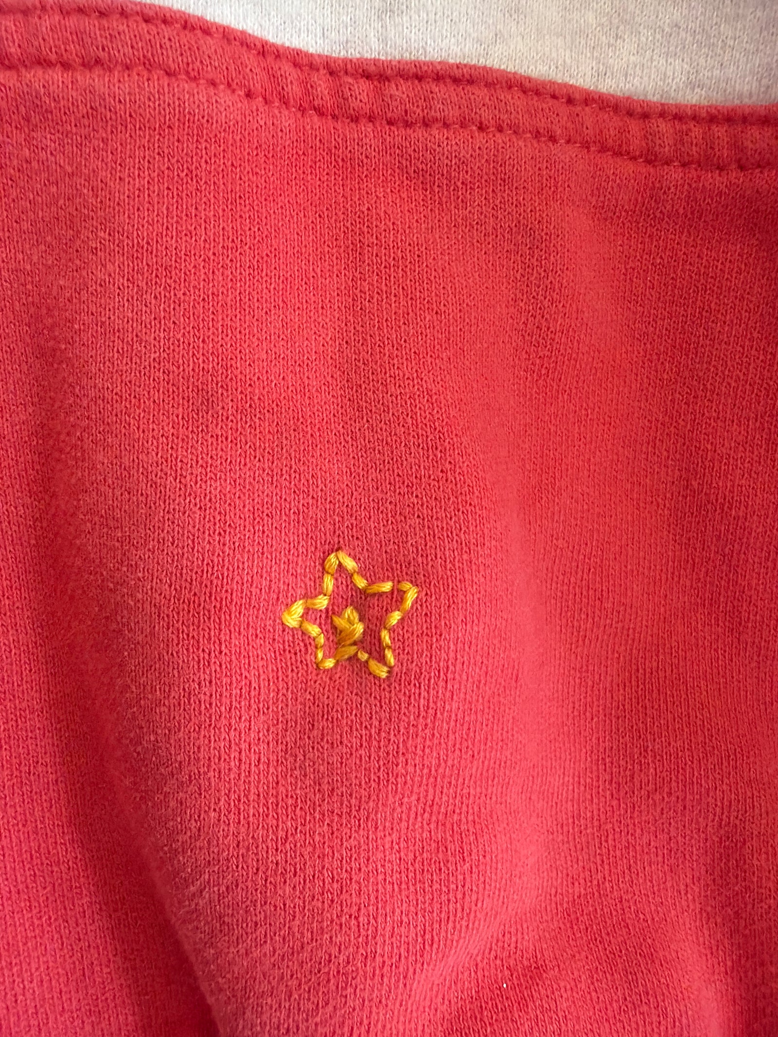 Mini Boden Color Block Sweatshirt / 6-7 (creative mending)