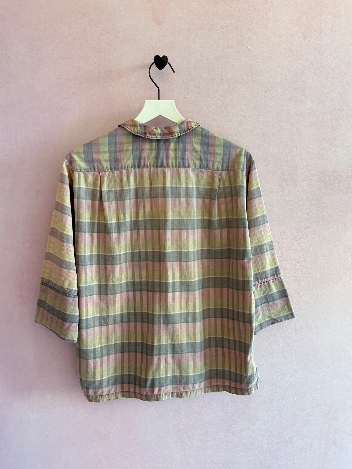 vintage JCPenney Pastel Long Sleeve Button Down Top / 8-10