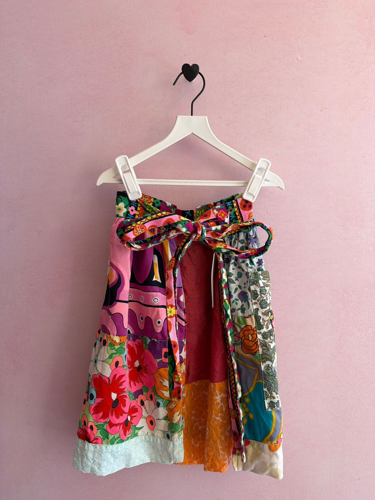 vintage 60s cotton patchwork Apron