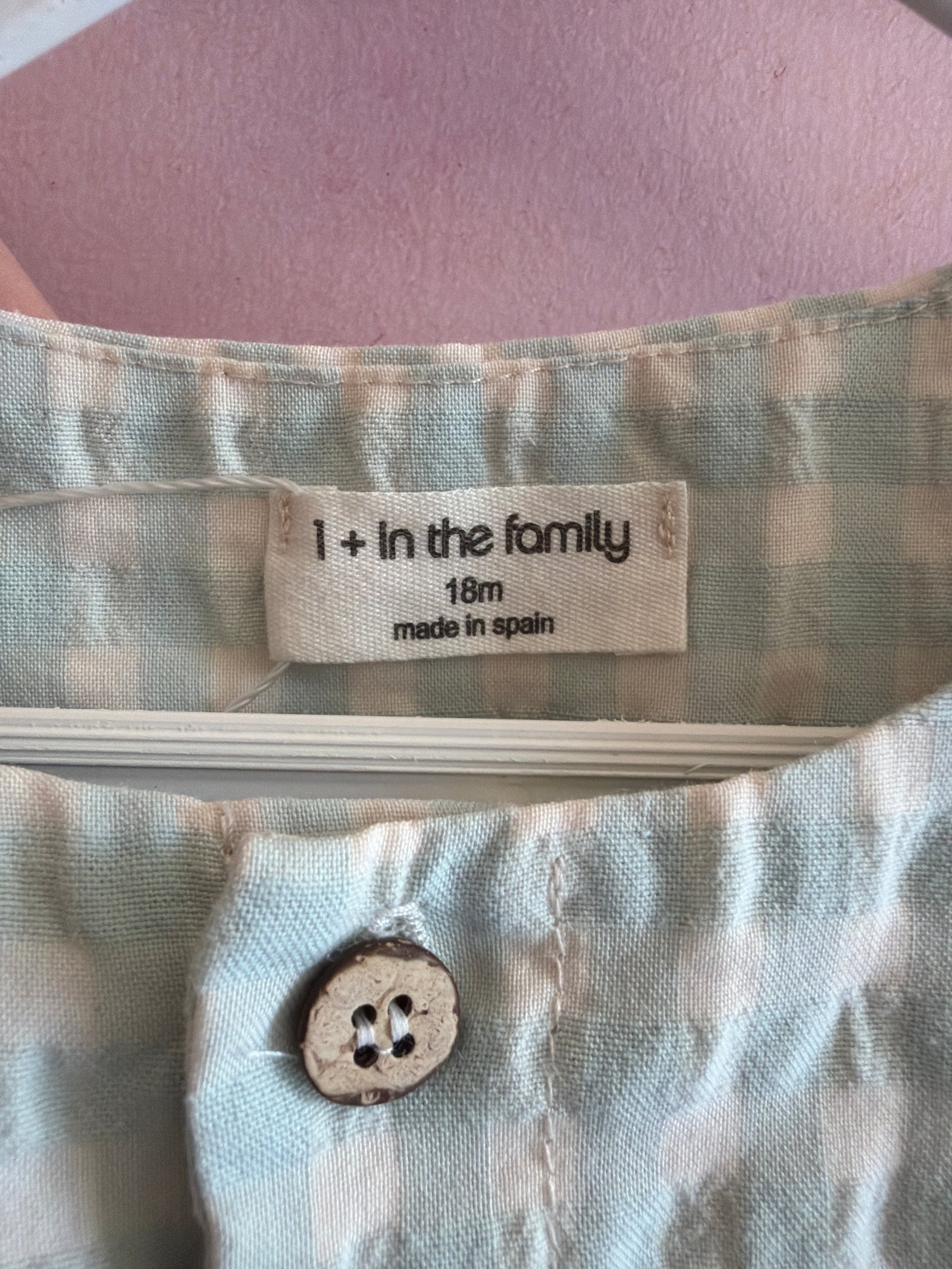1 + in the Family Sleeveless, button up Romper / 18 months