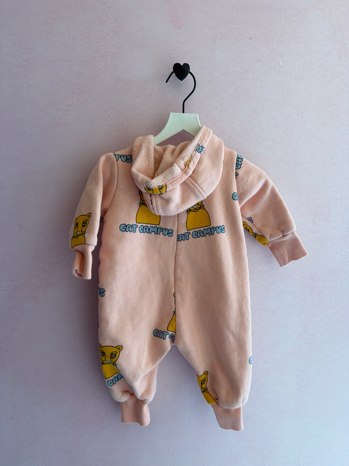 Mini Rodini Cat Campus Onesie / 0-6 months
