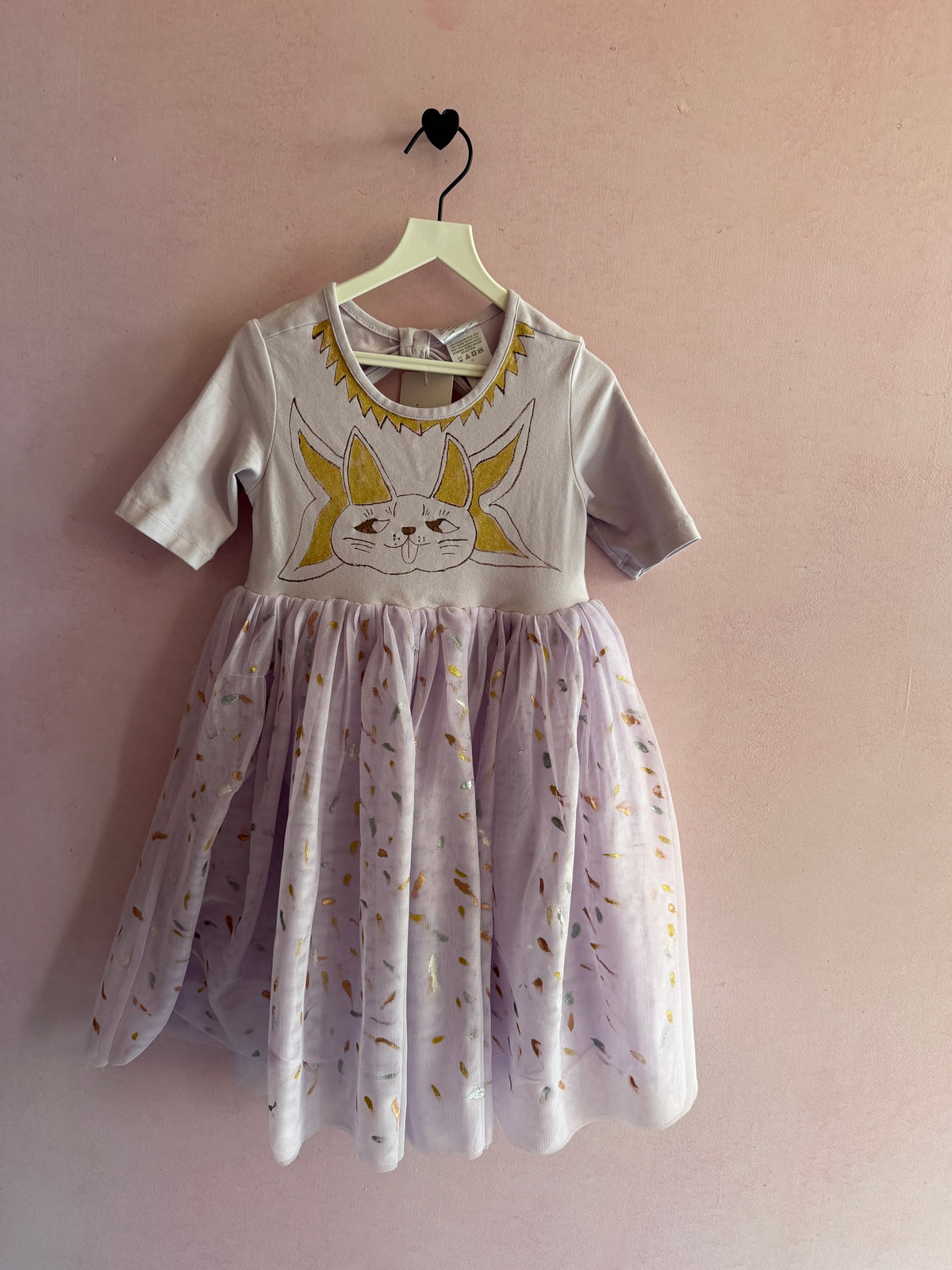 Hand Painted Cat Hanna Andersson Lavender Tutu Dress / 5