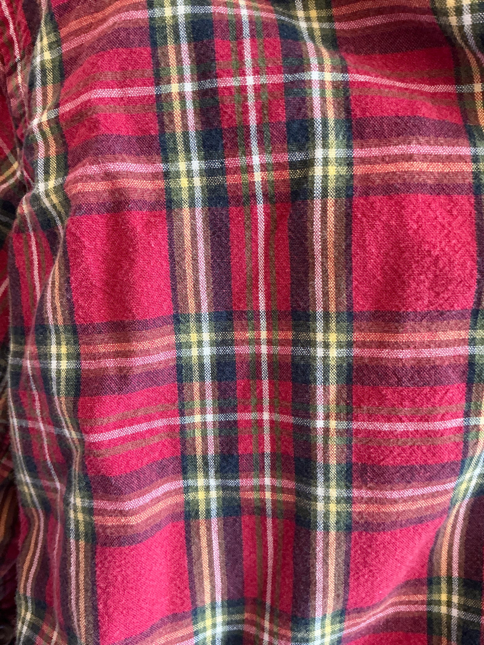 Children's Place Red Tartan Flannel Button-Up Shirt / 24 months