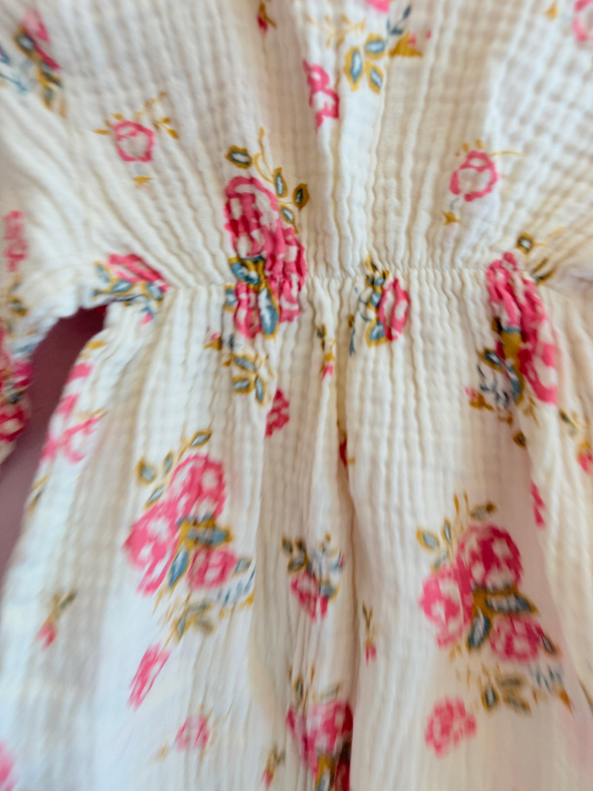 Risu Risu Muslin Floral Romper / 6-12 months