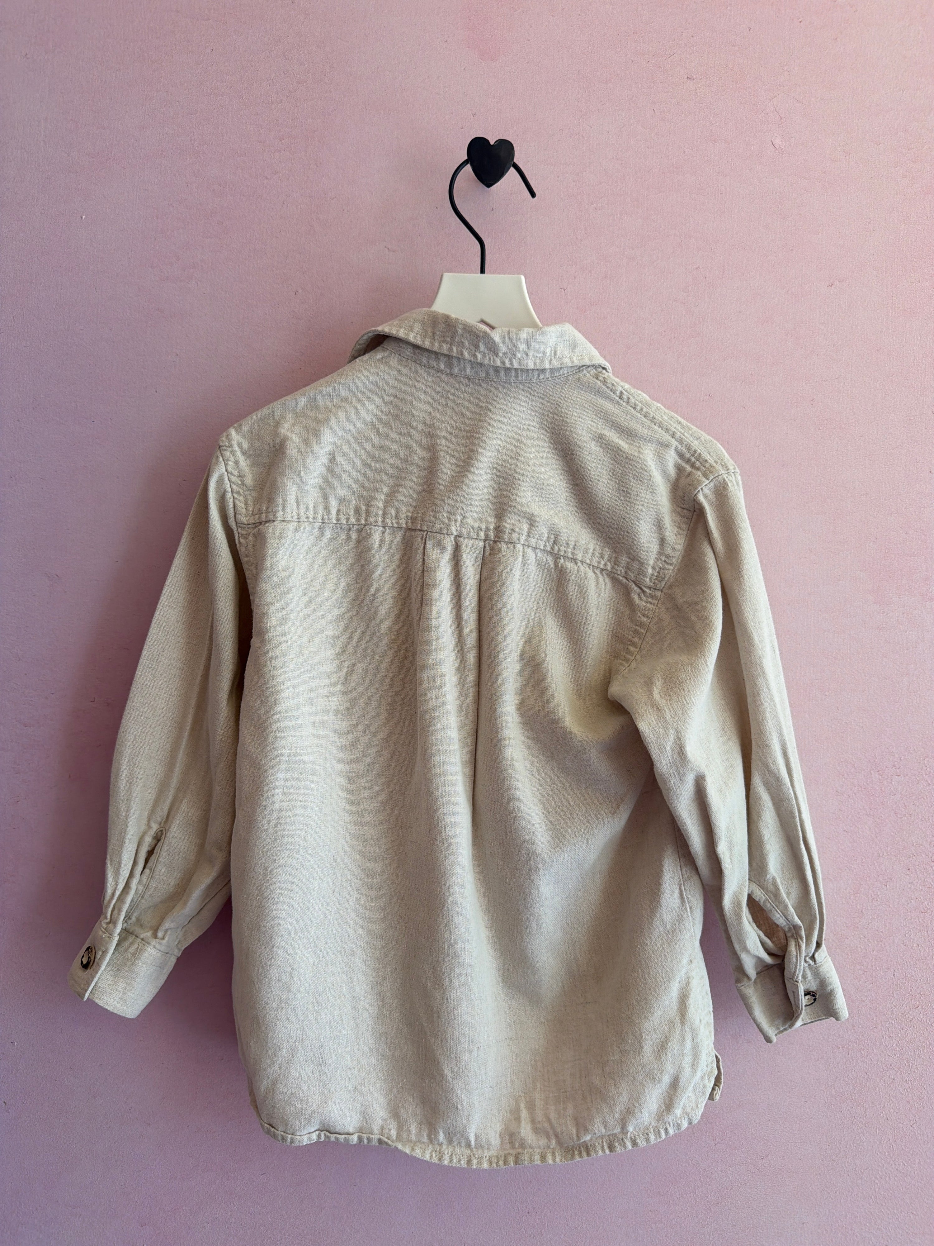 vintage German St. Peter natural Trachten Shirt / 5