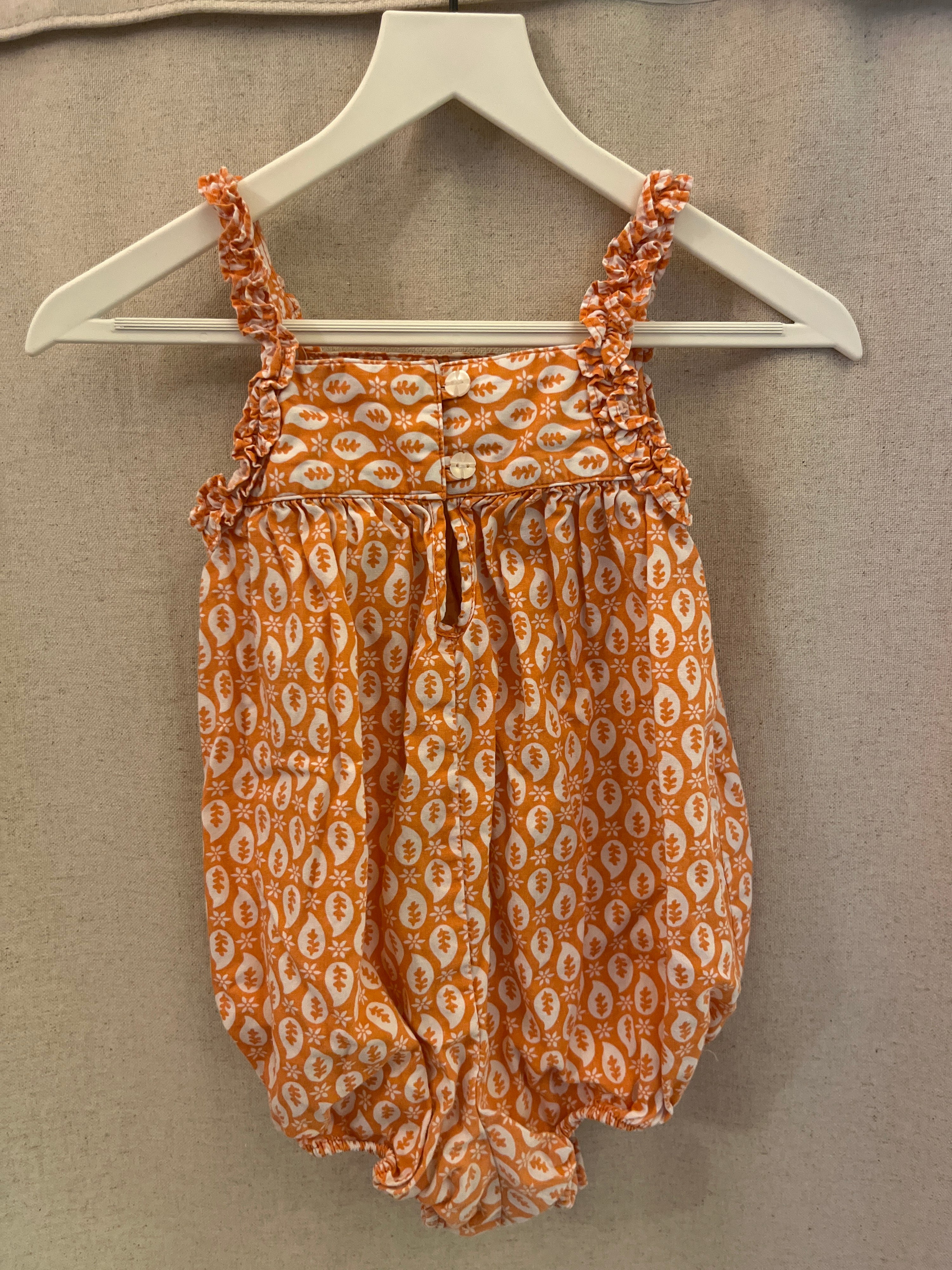 Old Navy Orange and White Pants / 12-18 months