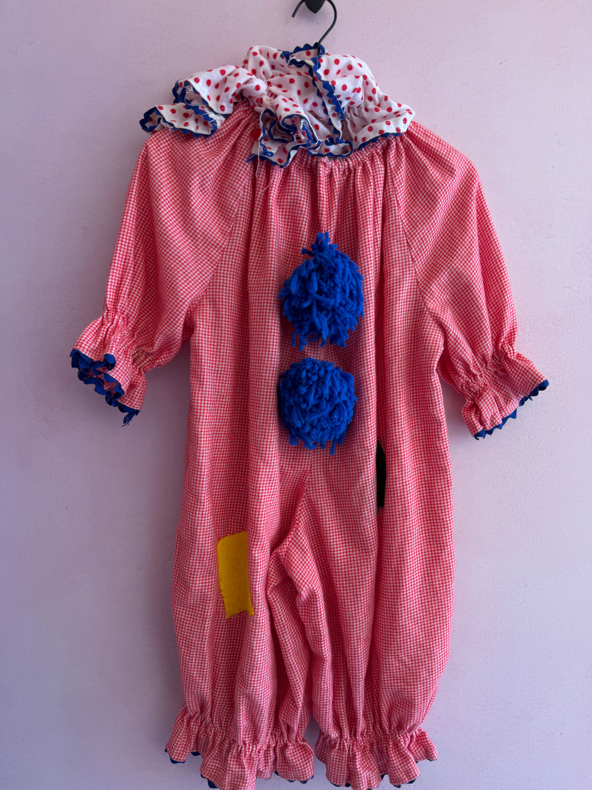 vintage handmade Clown Costume & collar / 4-6