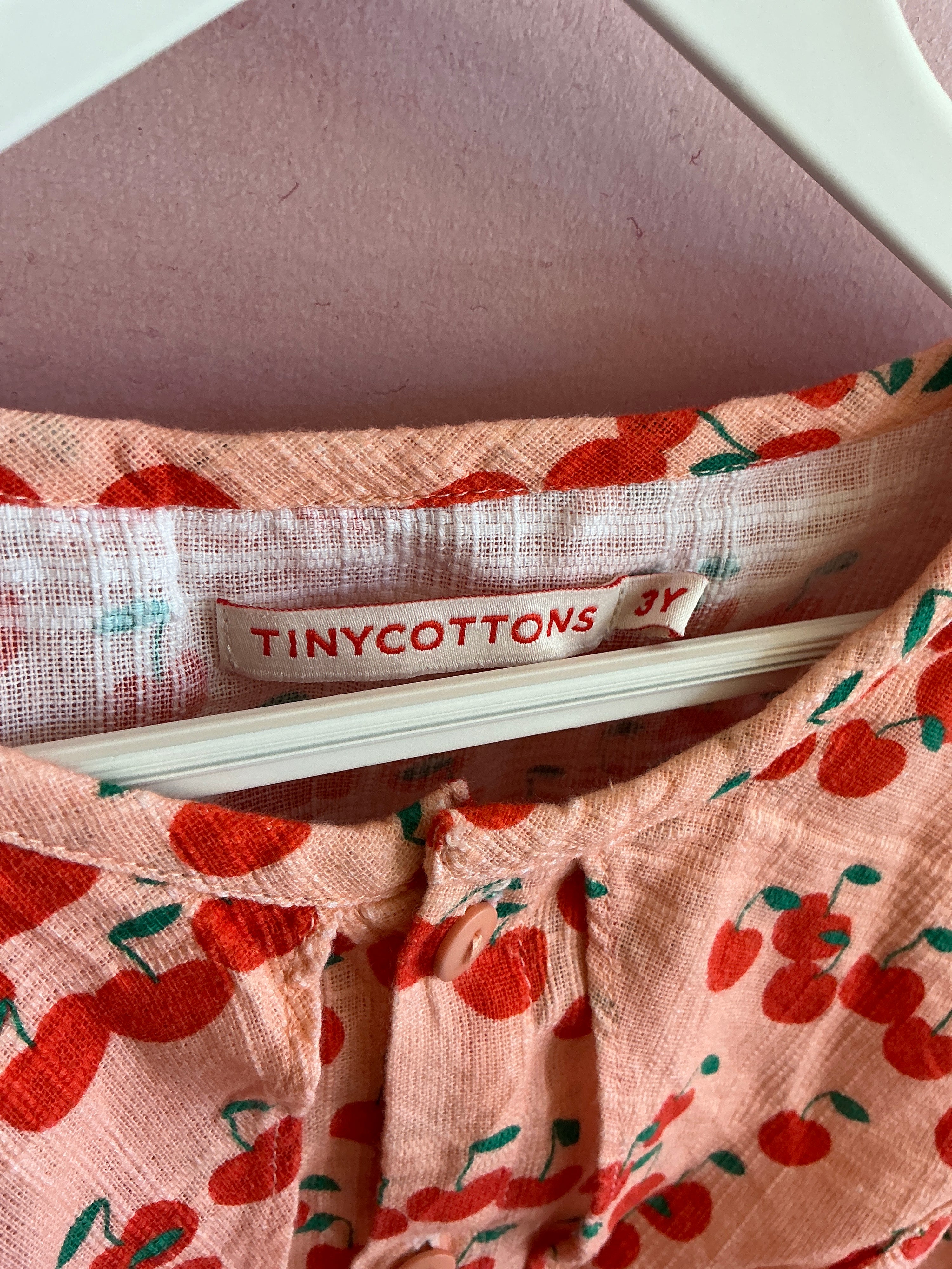 TinyCottons Pink and Red Dress / 3