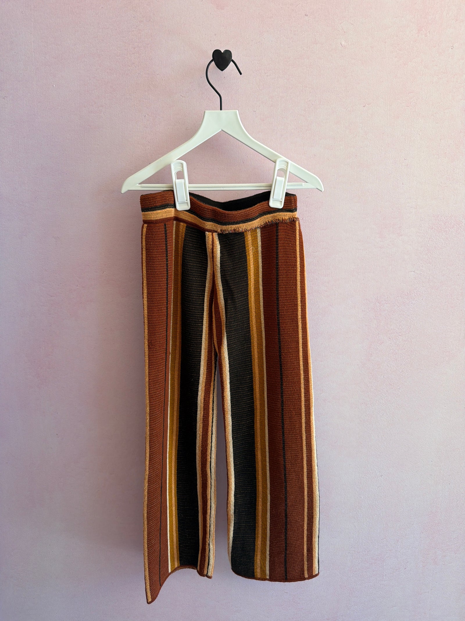 Misha & Puff Brown Orange Stripe Pants / 3-4