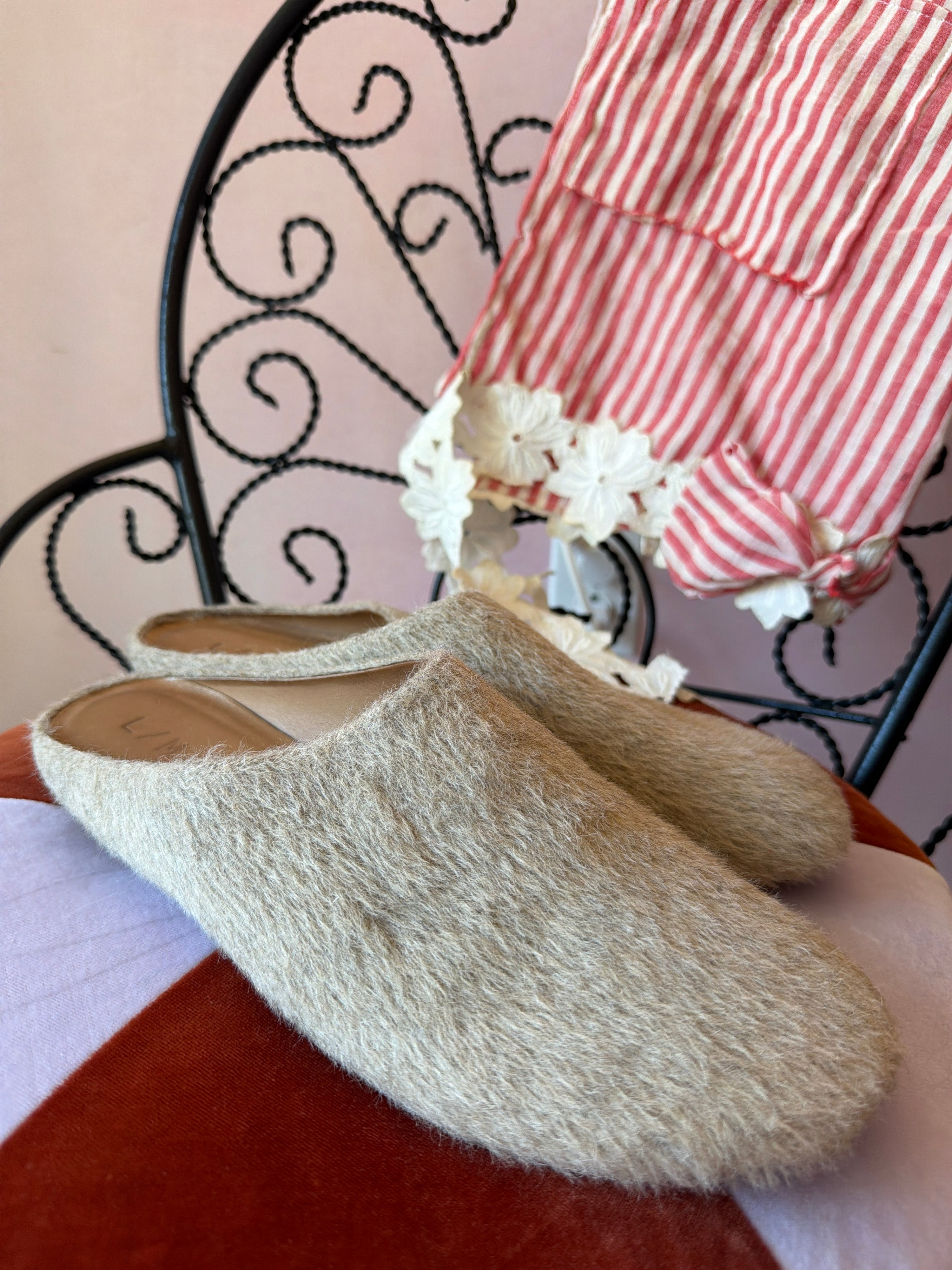 lauren manoogian wool slides shoes / Women's 39 (as is)