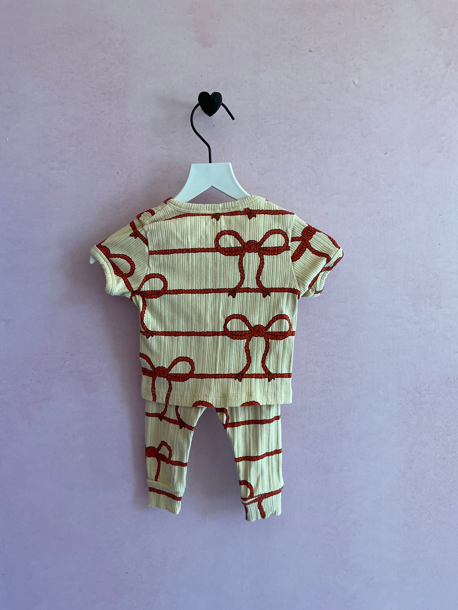 Mini Rodini Rope Bow 2 Piece Set / 1-4 months