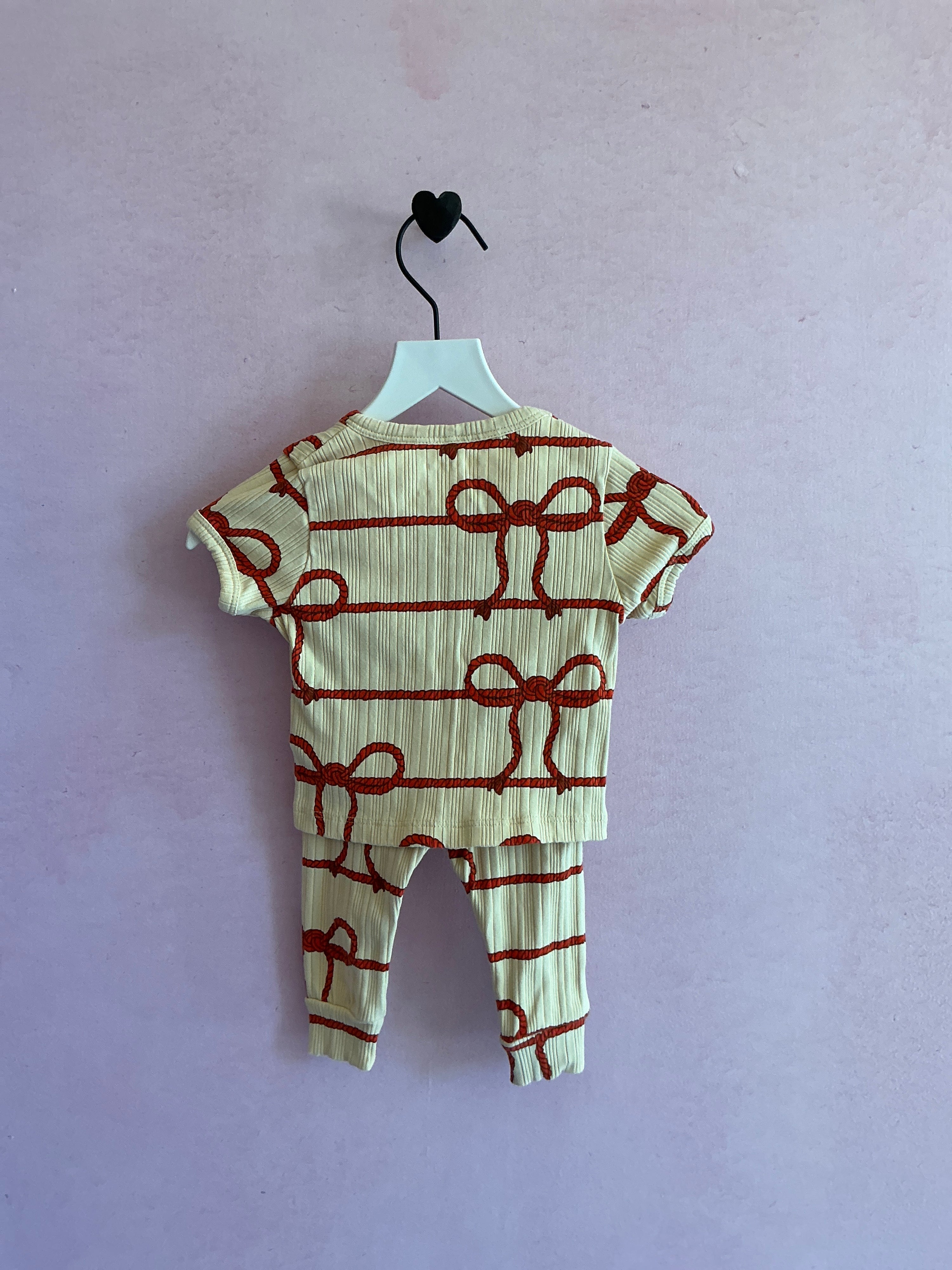 Mini Rodini Rope Bow 2 Piece Set / 1-4 months