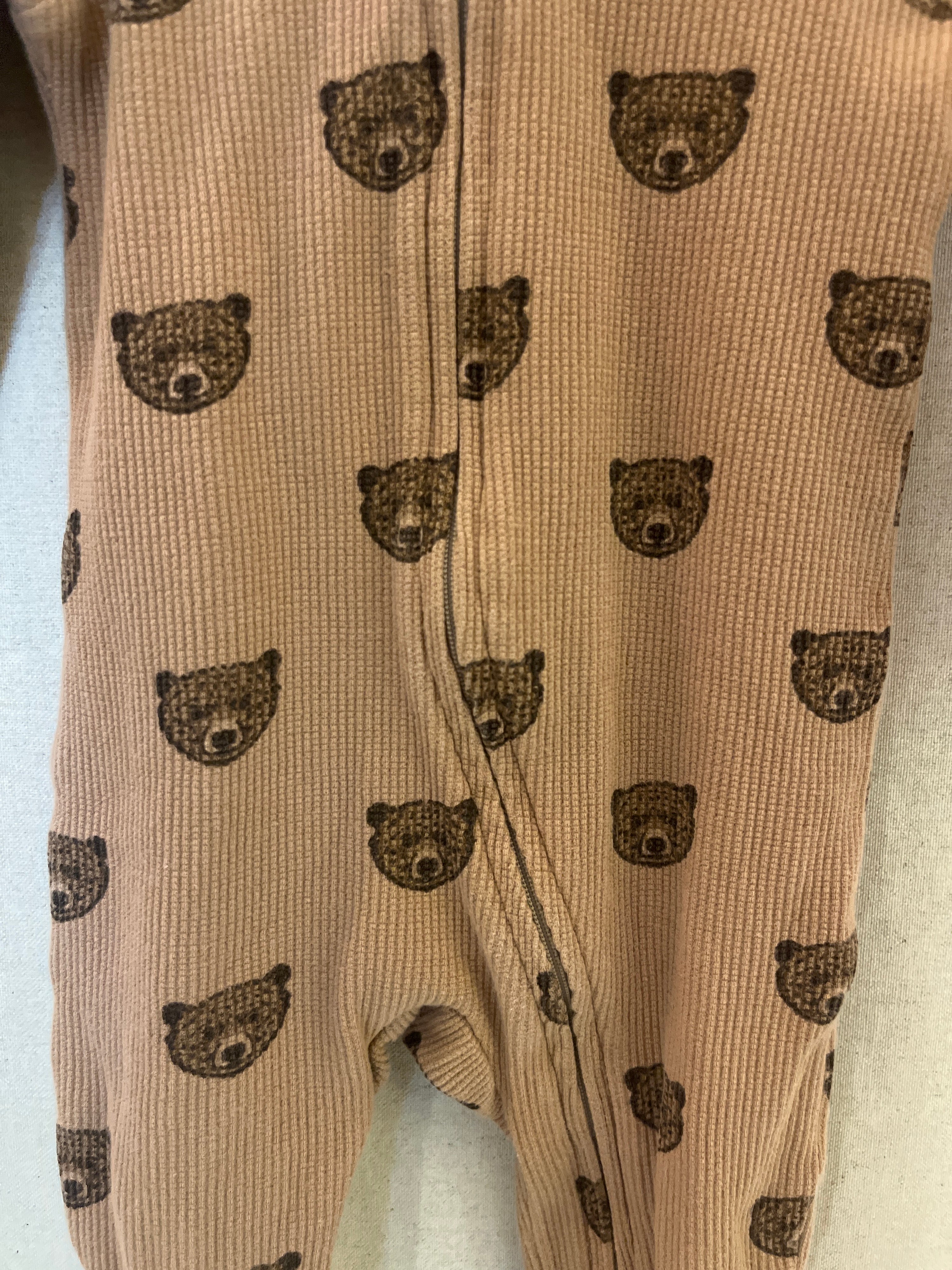 makemake oraganics Brown Bear Jumpsuit / 12-18 months