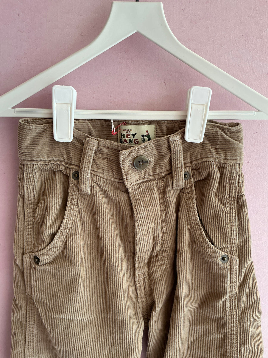 Hey Gang Taupe Cords Pants / 4/5