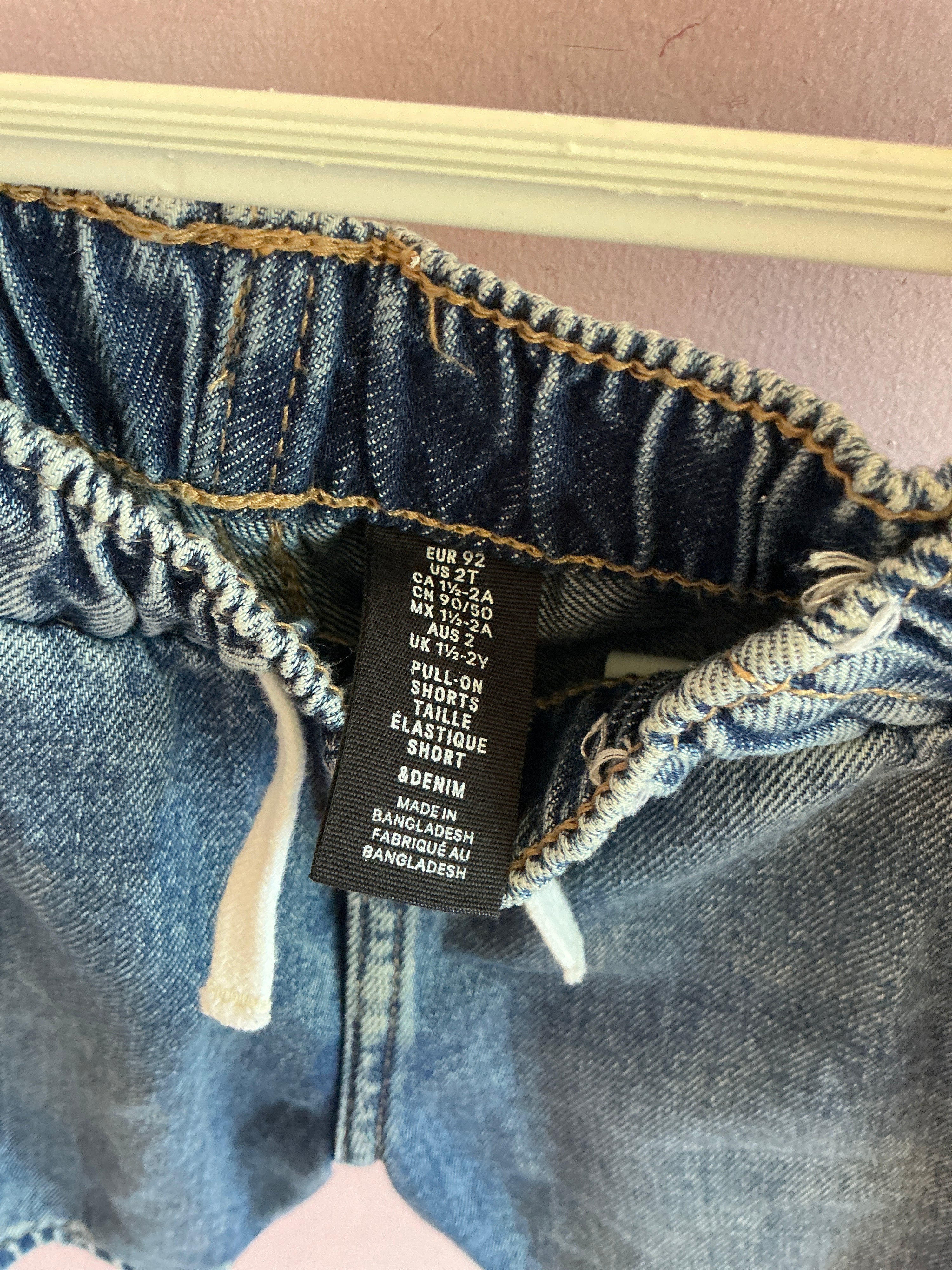 h&m denim shorts / 2T