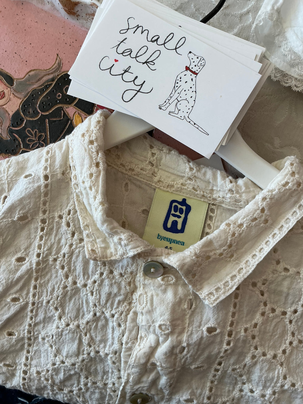 Homebrand Cream Eyelet Blouse / 4-5