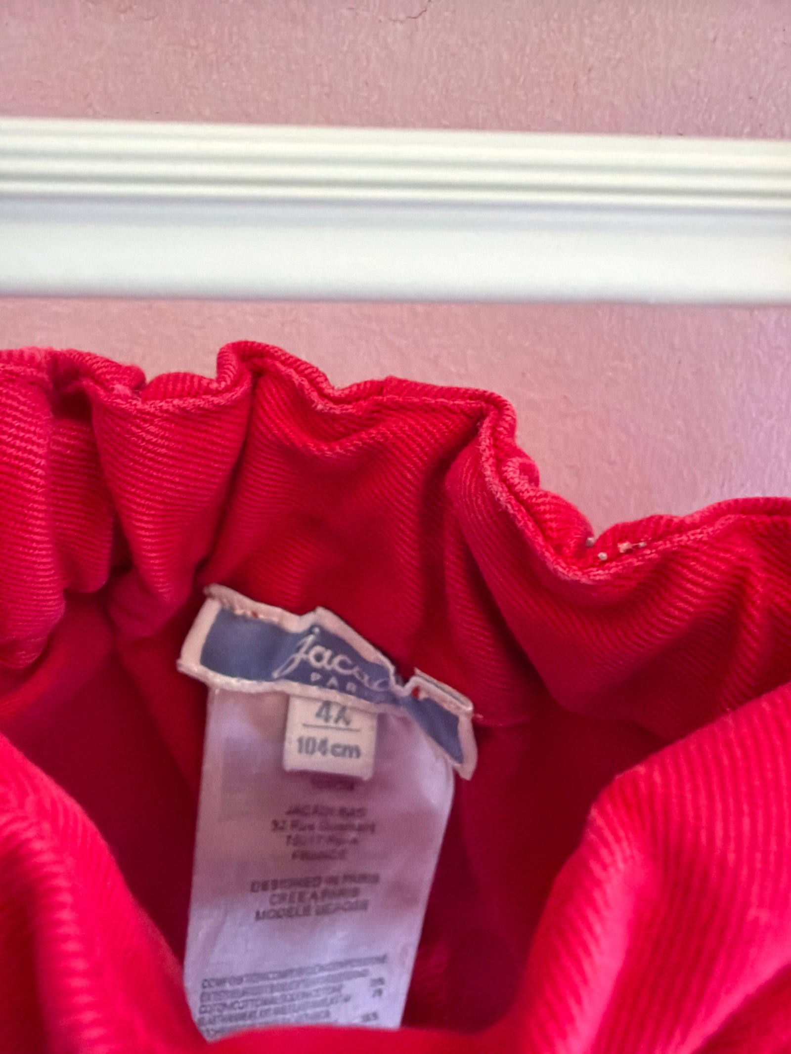 jacadi Red Paperbag Shorts / 4