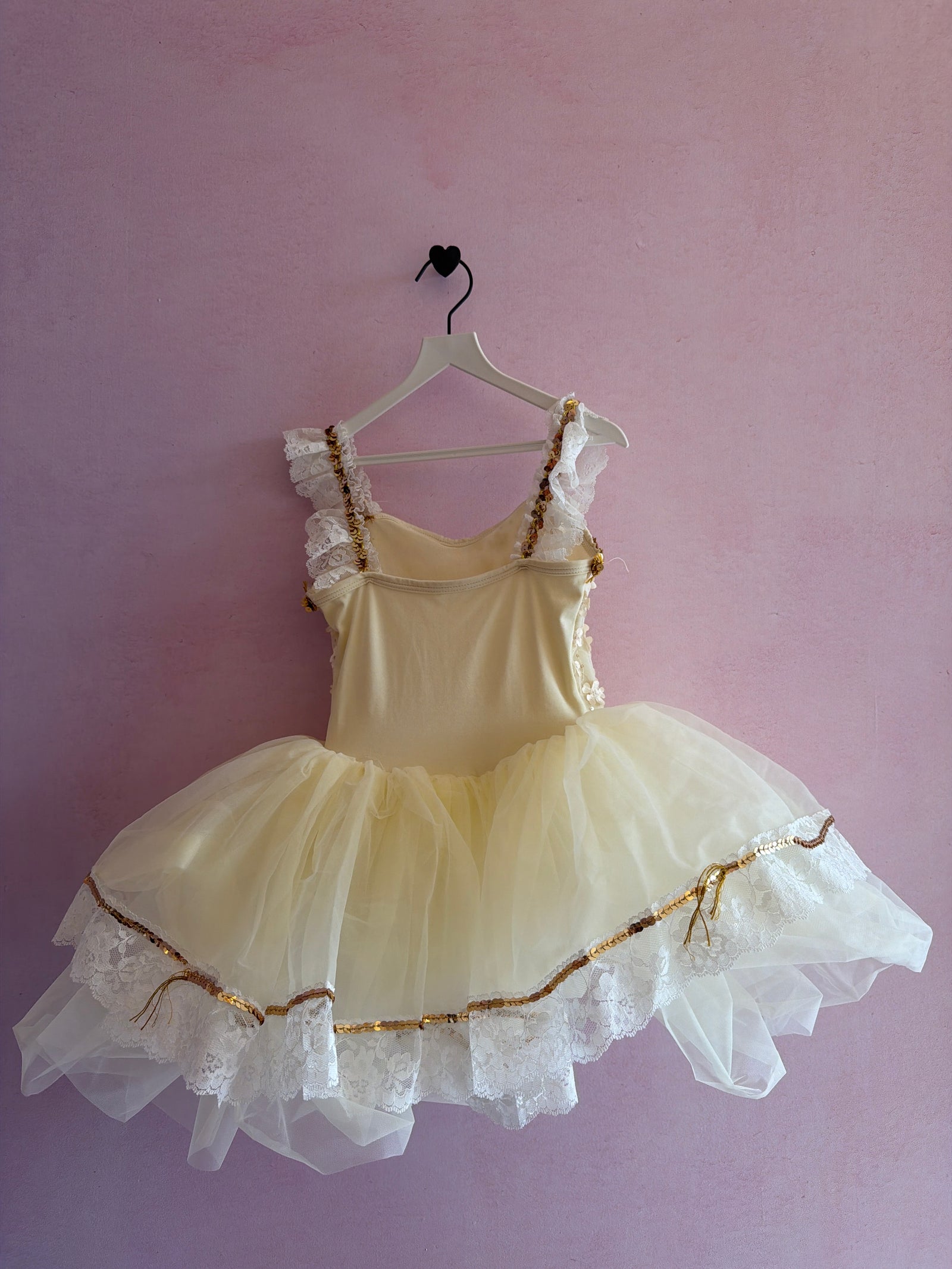 vintage 90s Curtain Call daisy Lace Tulle Ballet Tutu Costume Dress / 6-8