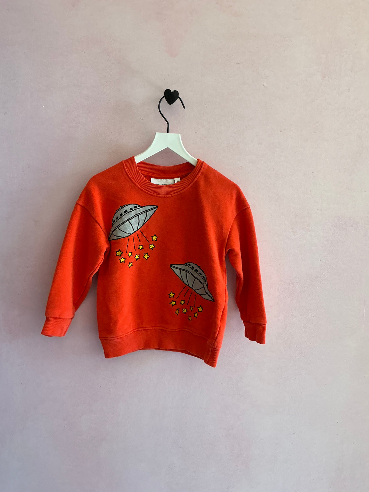 Mini Rodini Spaceship Embroidered Sweatshirt / 92 (2T)